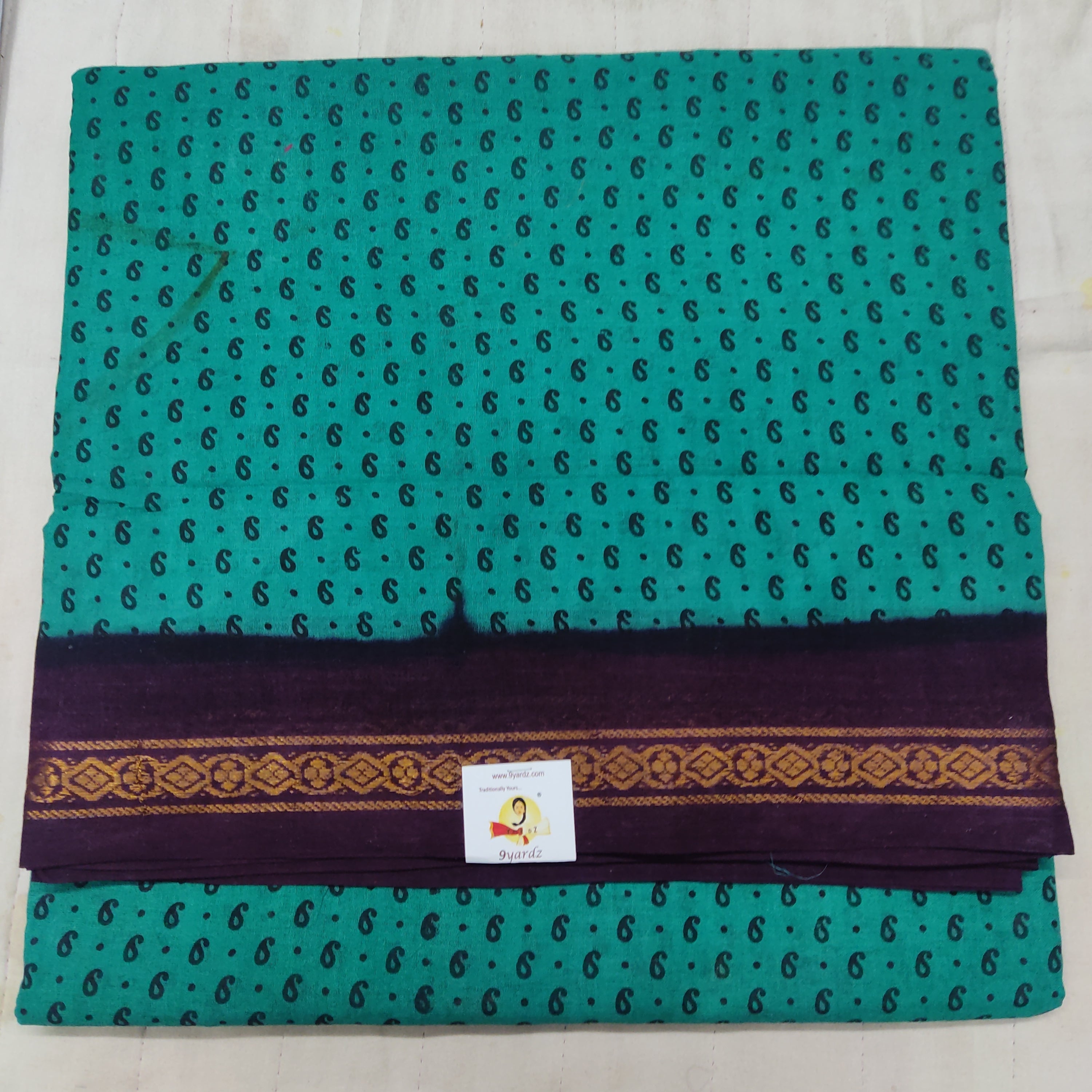 Sungudi cotton 10.5 yards madisar