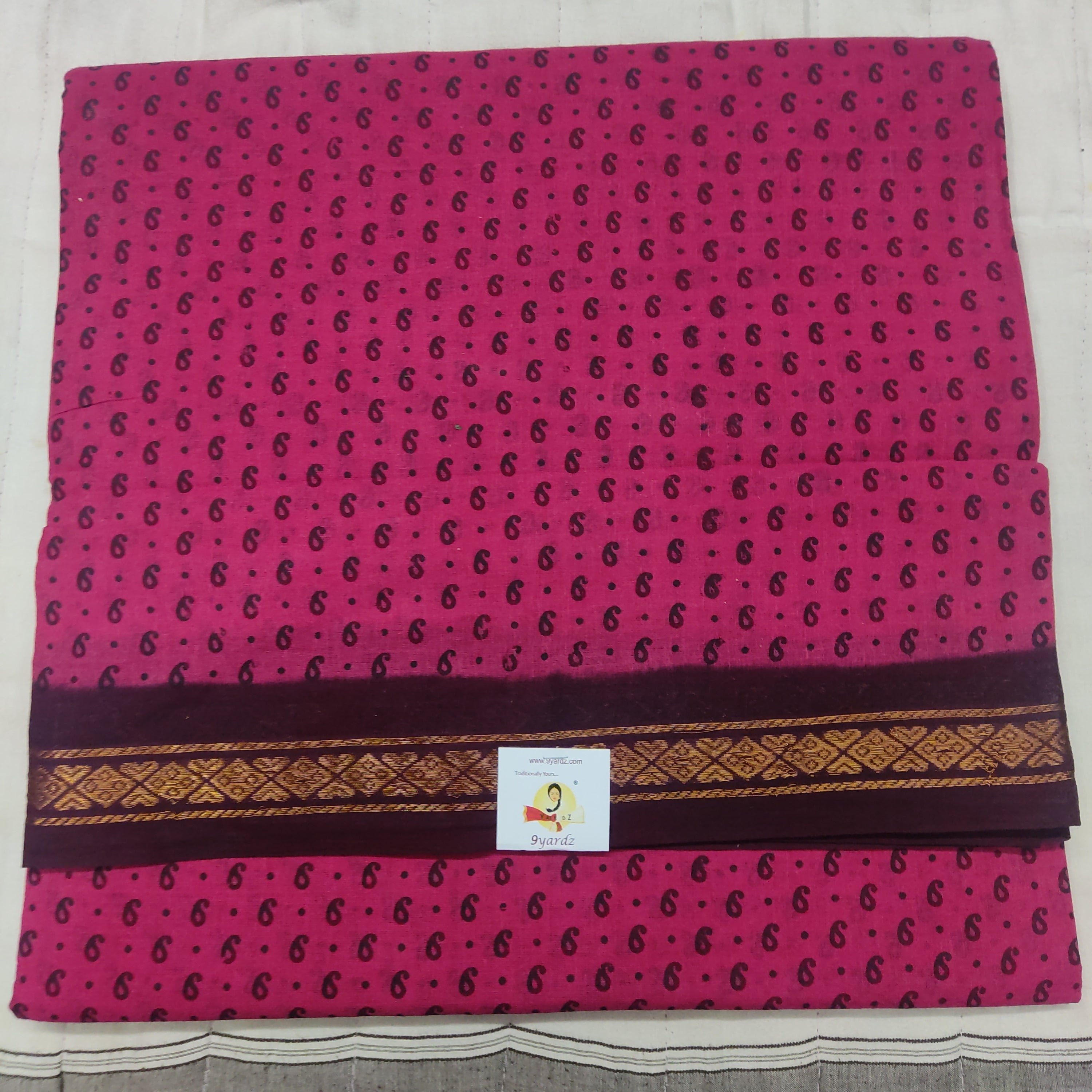Sungudi cotton 10.5 yards madisar