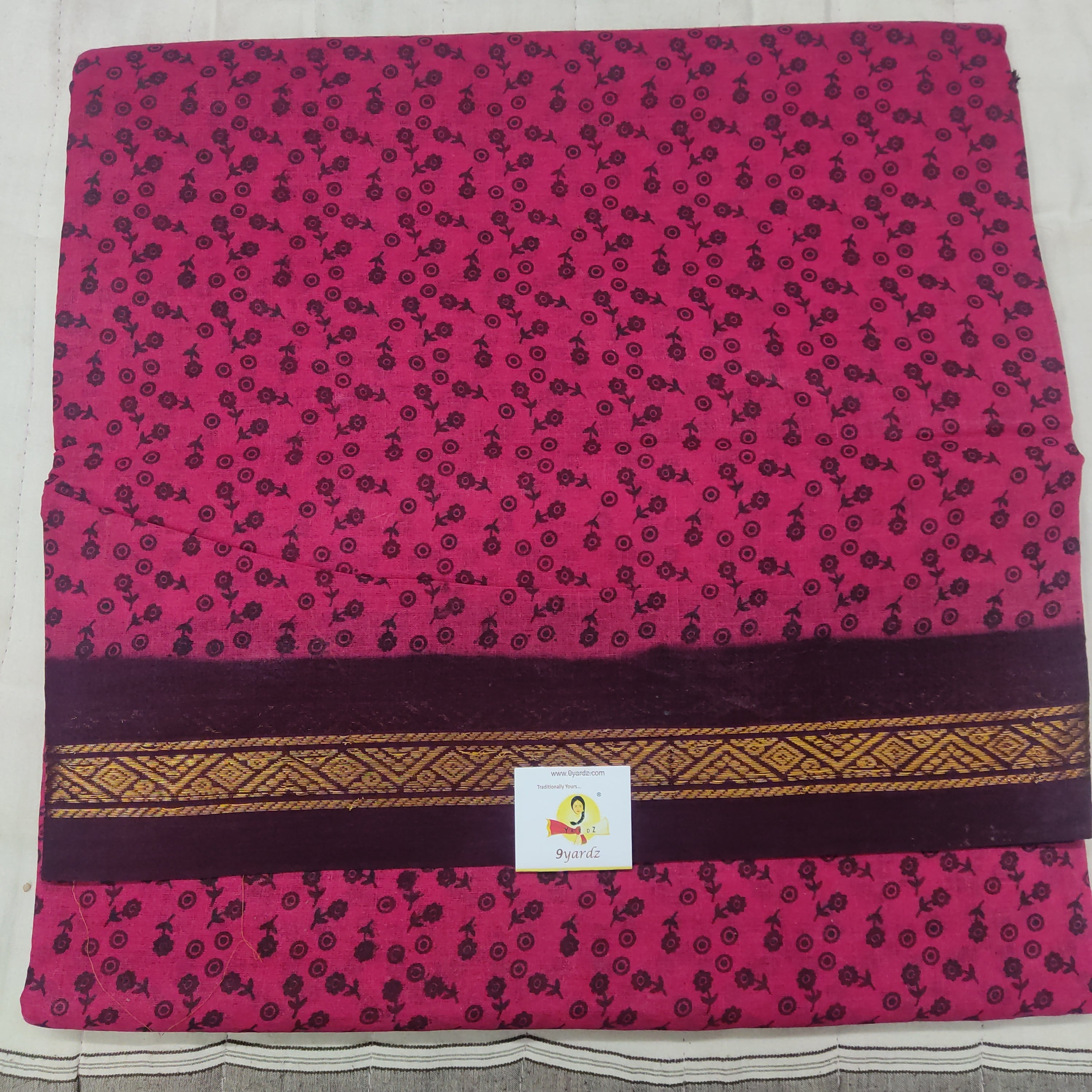 Sungudi cotton 10.5 yards madisar
