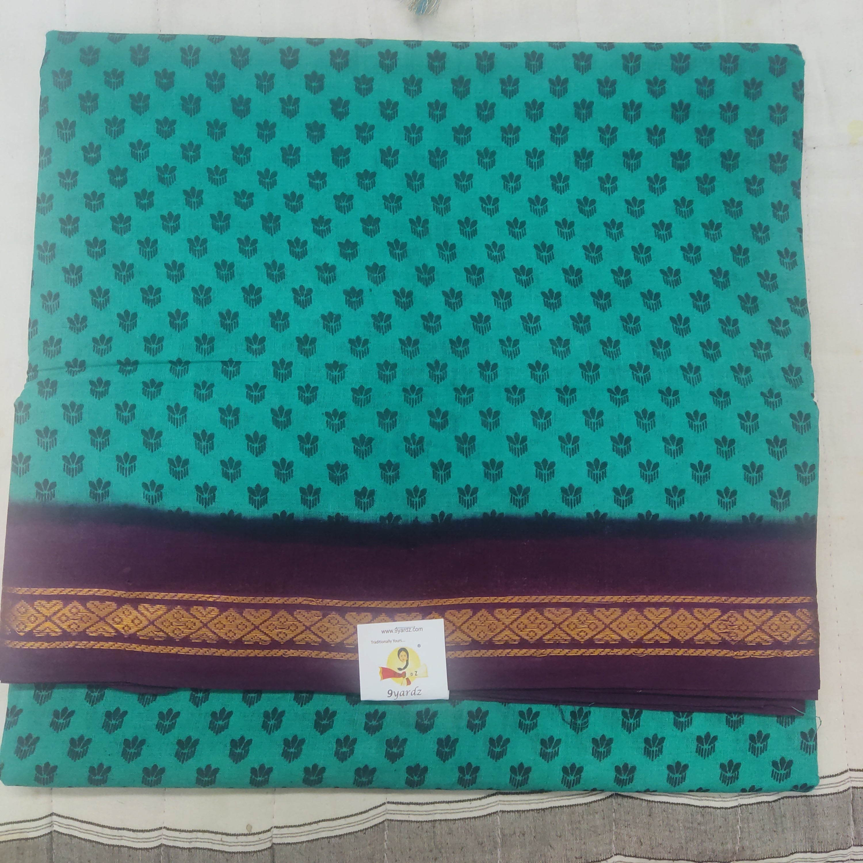 Sungudi cotton 10.5 yards madisar