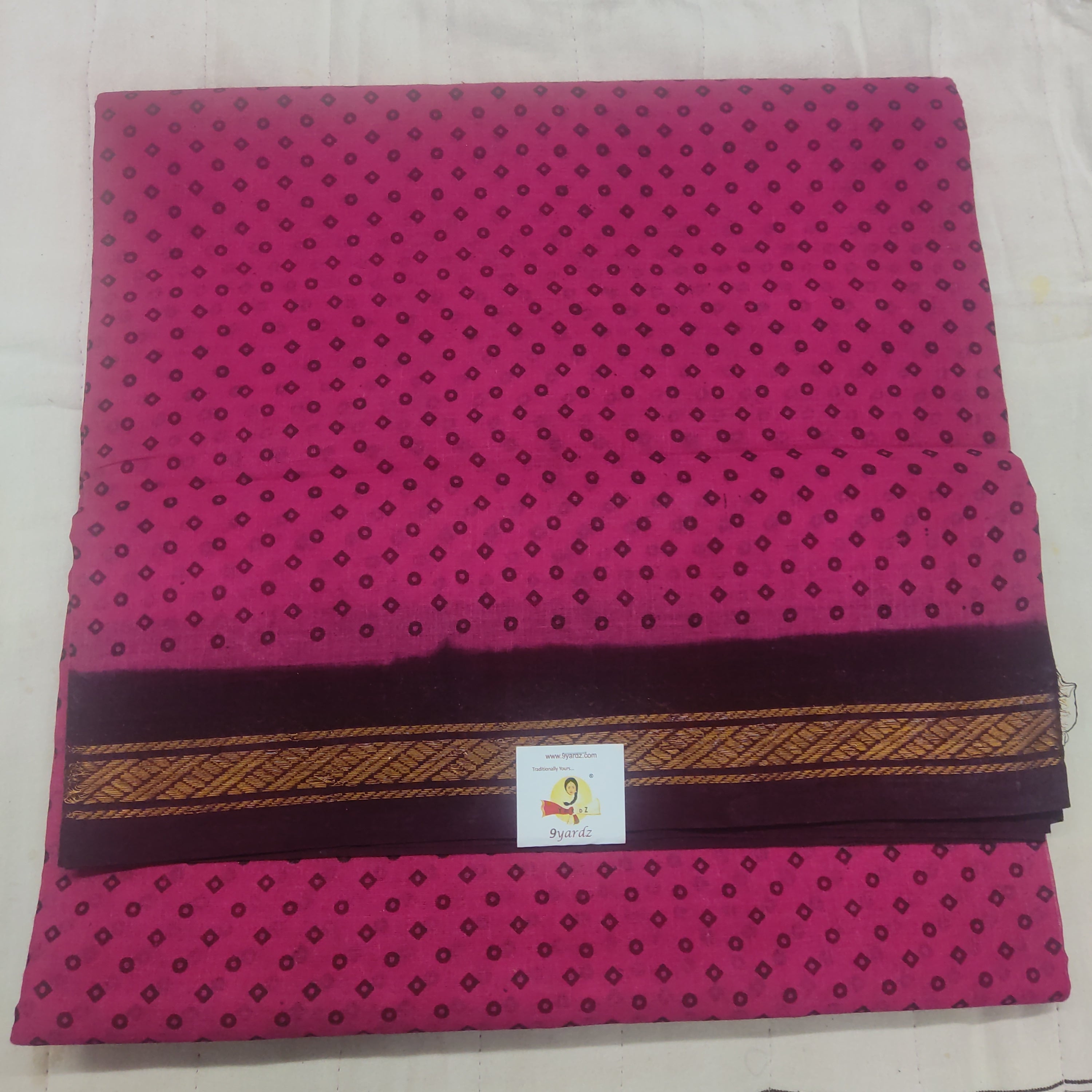 Sungudi cotton 10.5 yards madisar