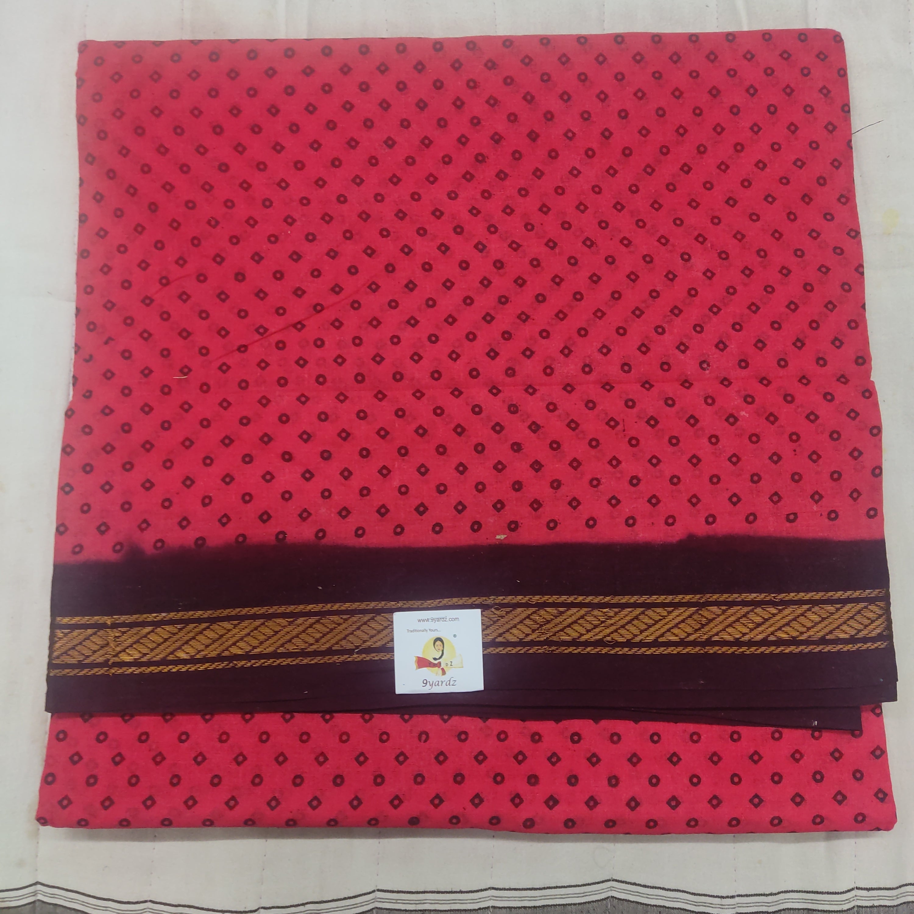 Sungudi cotton 10.5 yards madisar