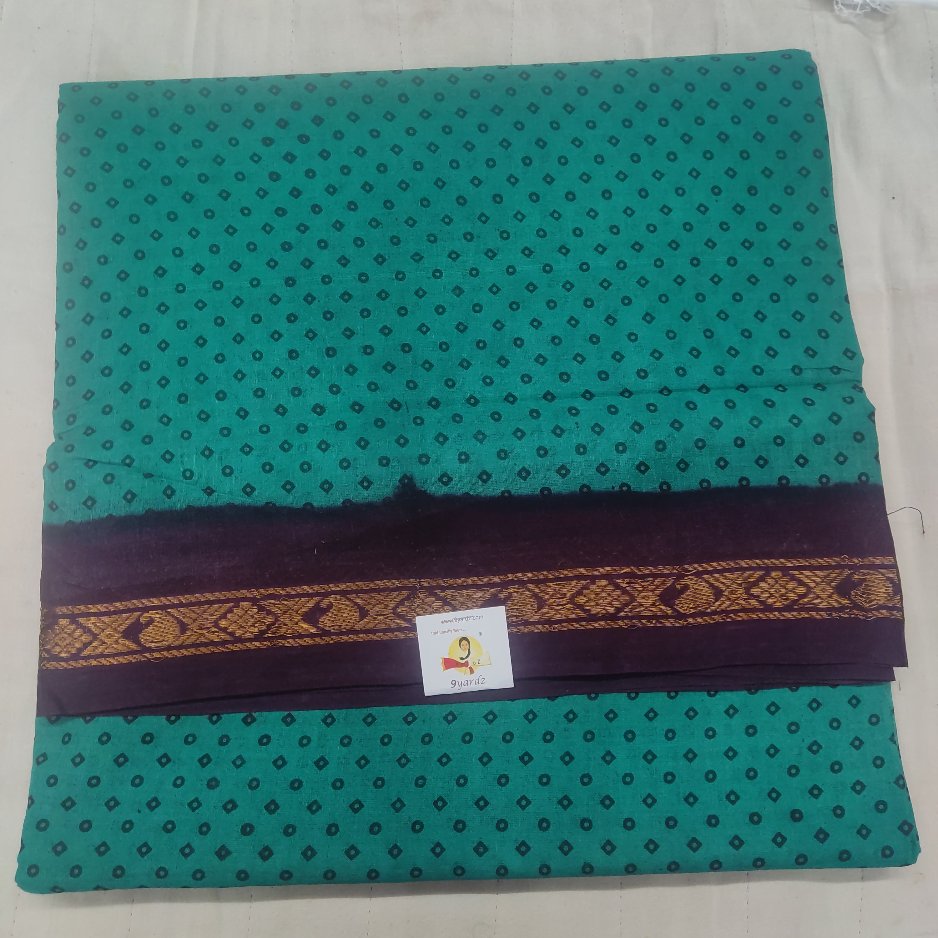 Sungudi cotton 10.5 yards madisar