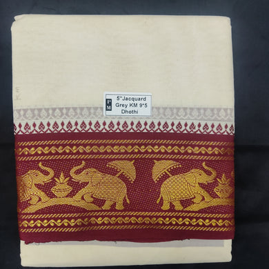 Nagari Cotton Jacqurad  Dhothi 9*5