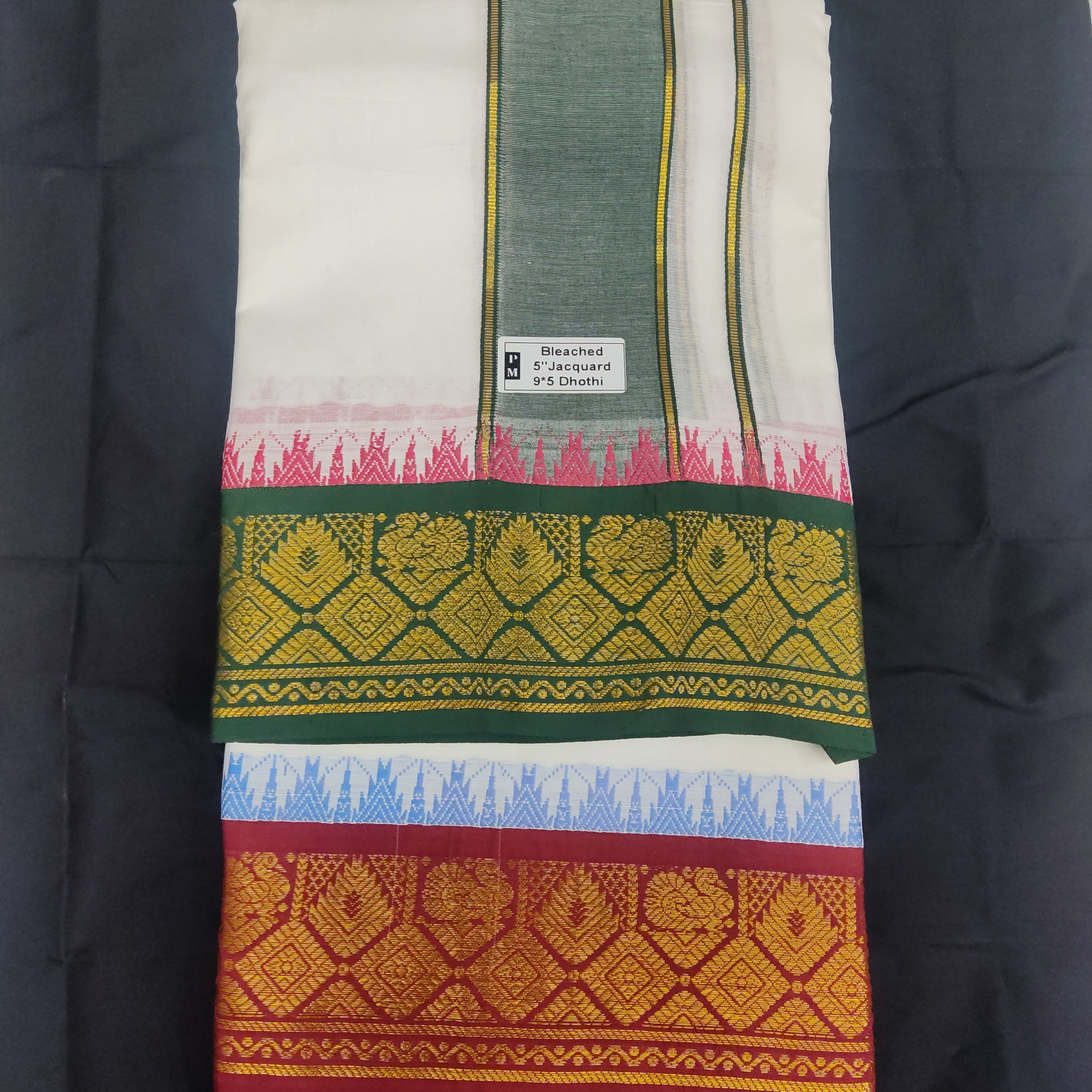 Cotton  Dhothi Jacquard 9*5