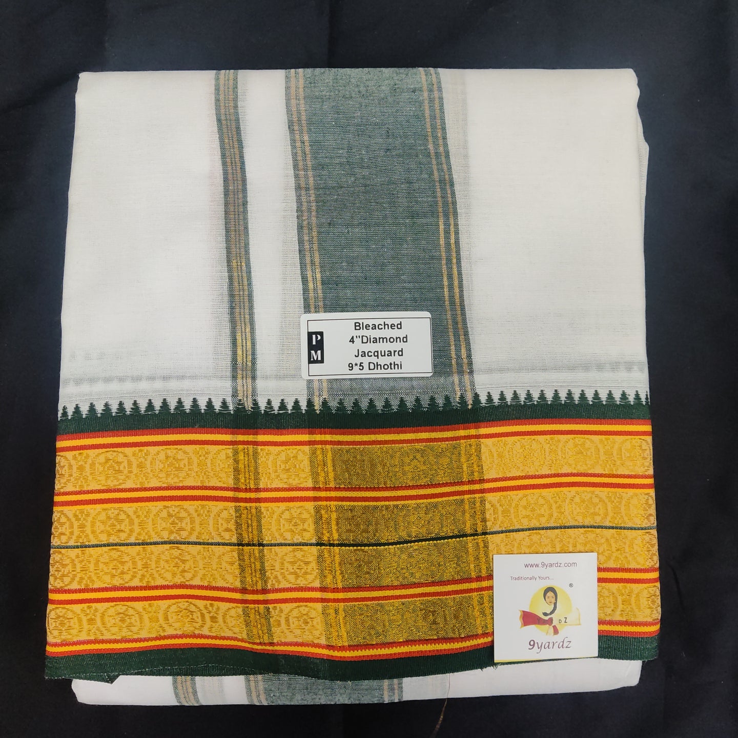 Cotton  Dhothi Jacquard 9*5