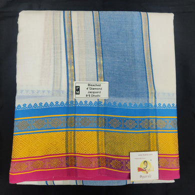 Cotton  Dhothi Jacquard 9*5