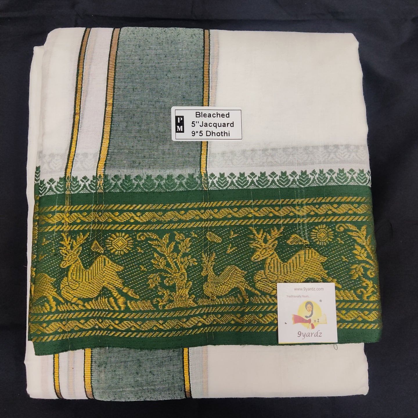 Cotton  Dhothi Jacquard 9*5