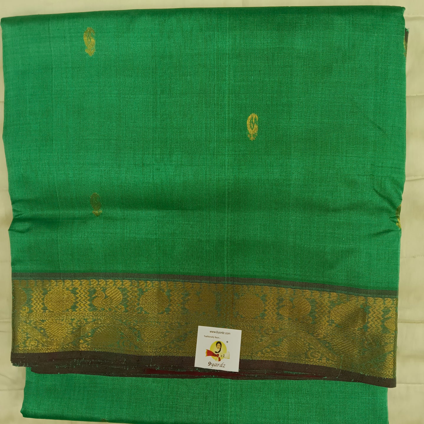 Pure silk cotton with butta -10 yards madisar