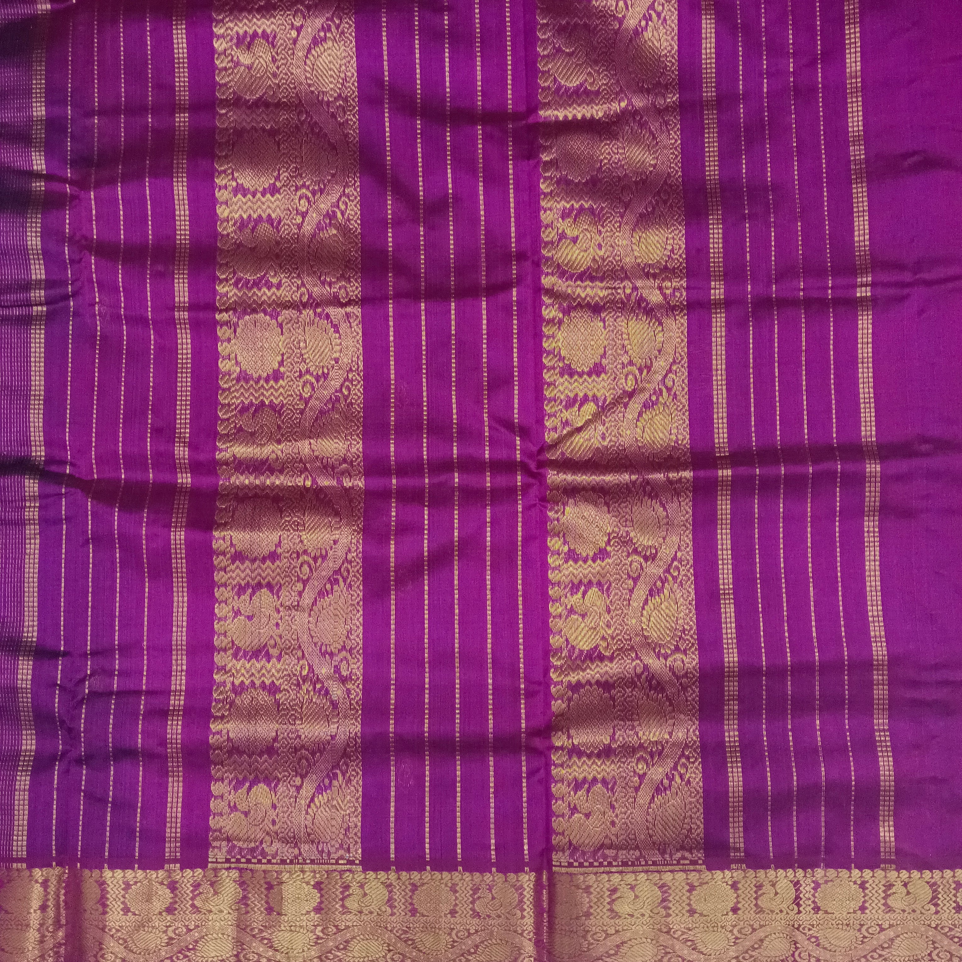Pure silk cotton with butta -10 yards madisar