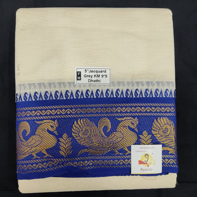 Nagari Cotton Jacqurad  Dhothi 9*5