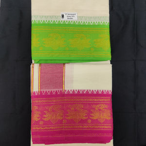 Cotton Jacqurad  Dhothi 9*5