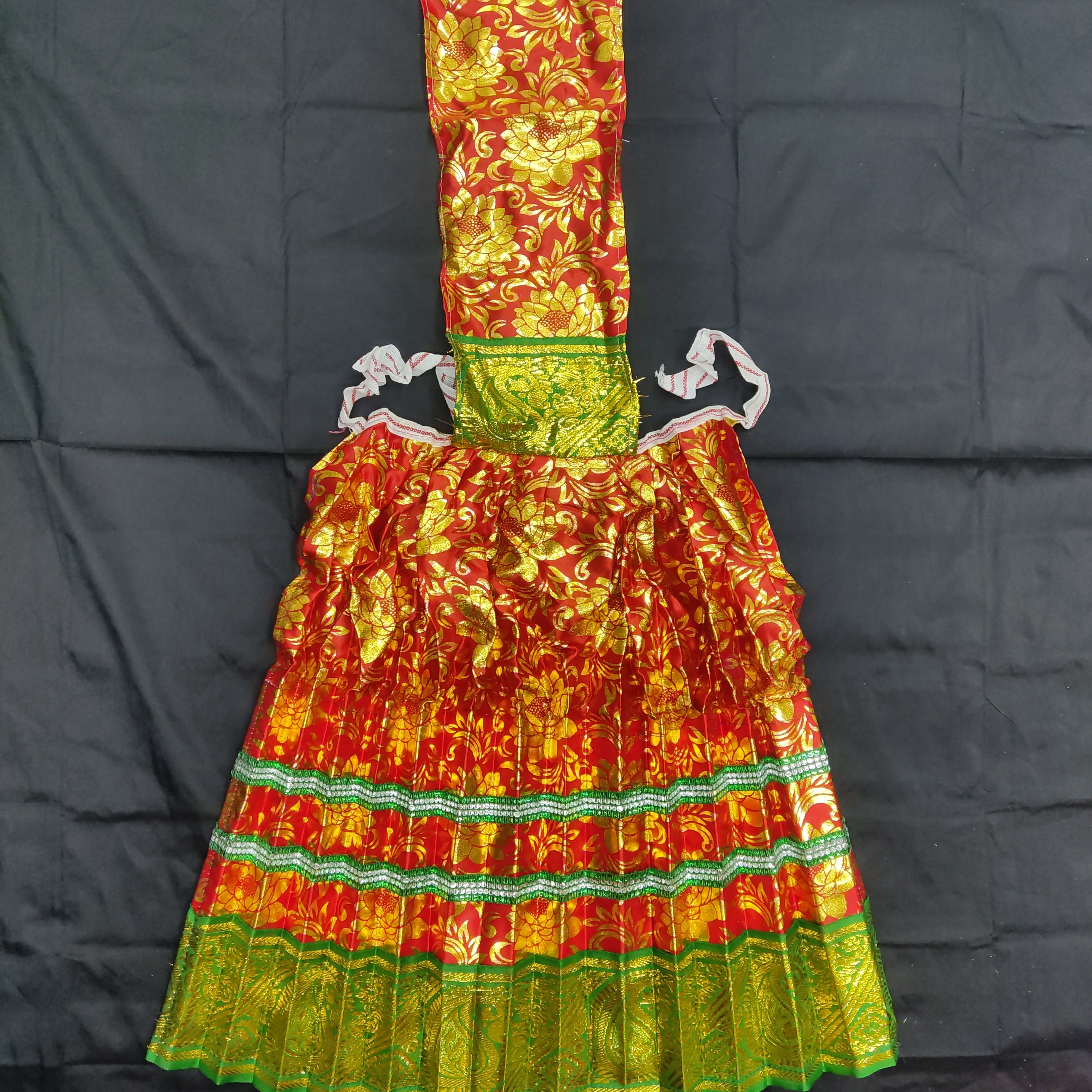 Visiri Pavadai Gold print Medium