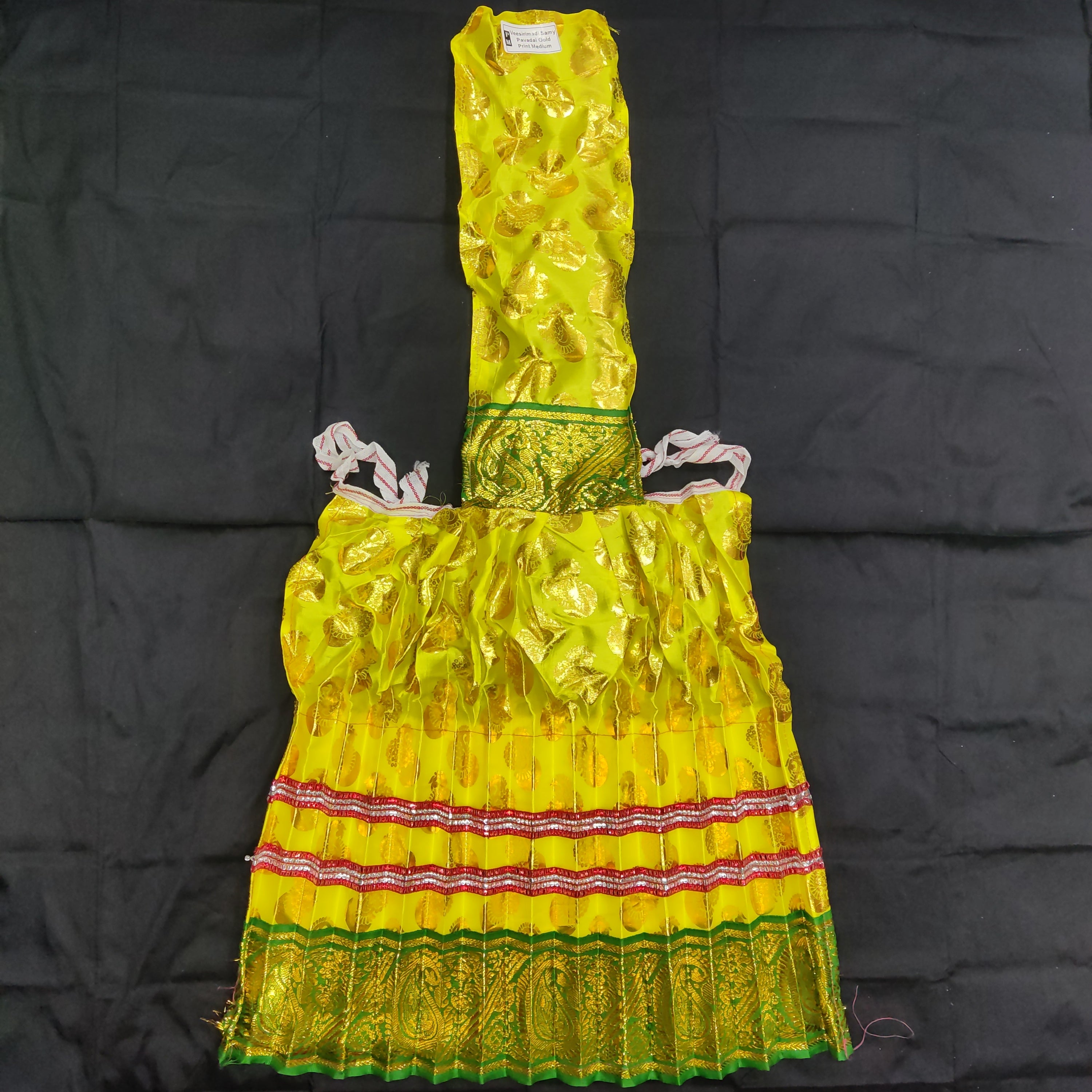 Visiri Pavadai Gold print Medium