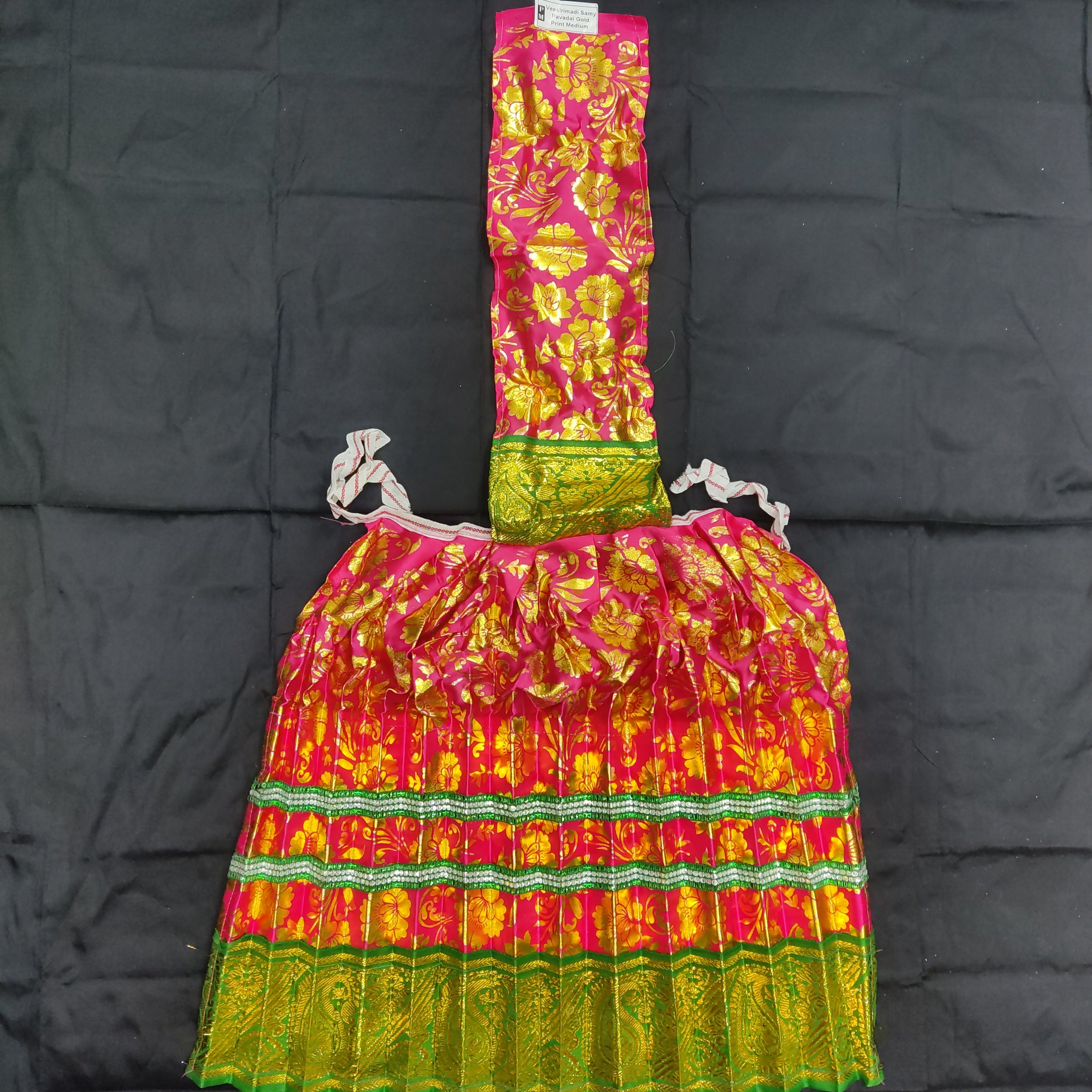 Visiri Pavadai Gold print Medium