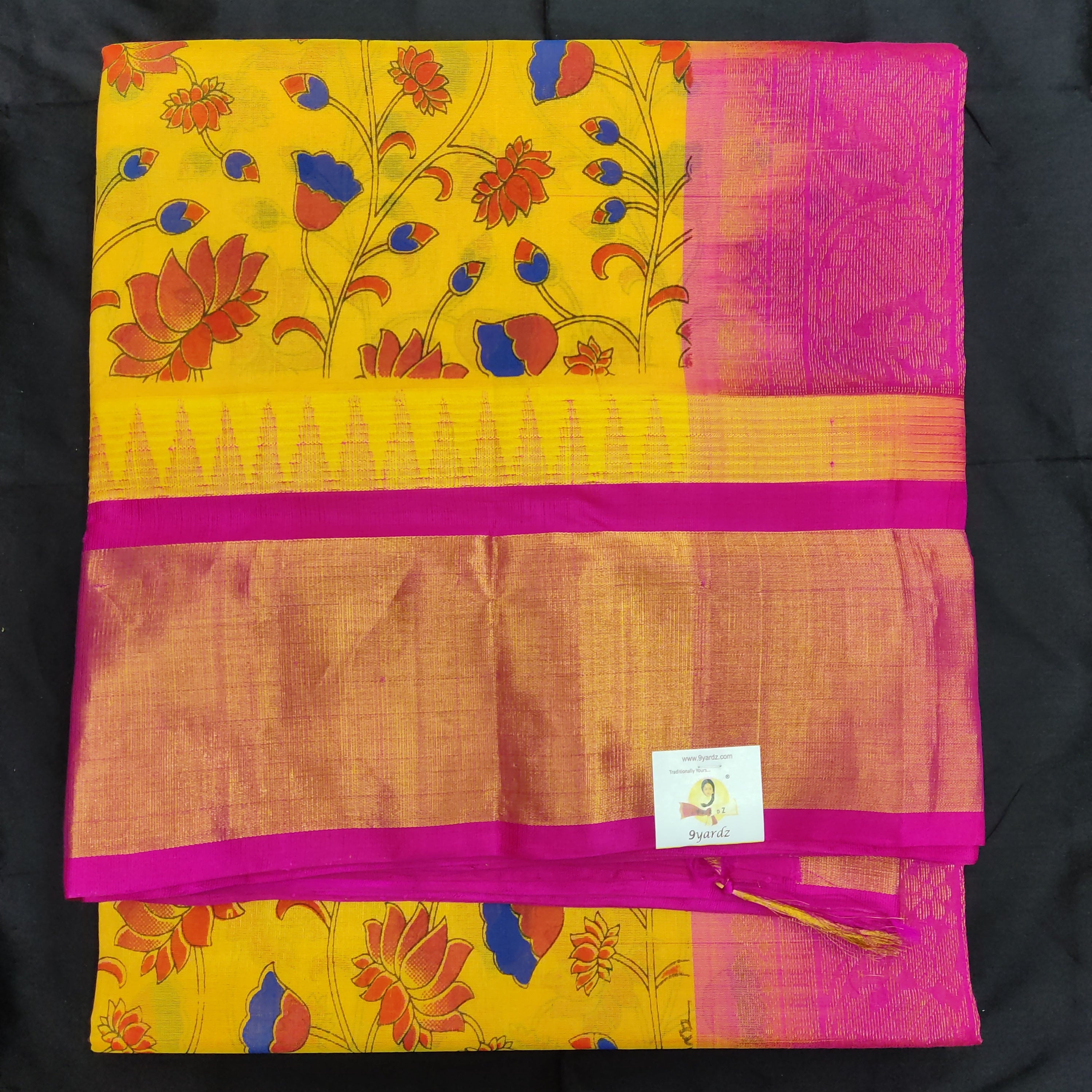 Printed Pure Silk Cotton 6Yards