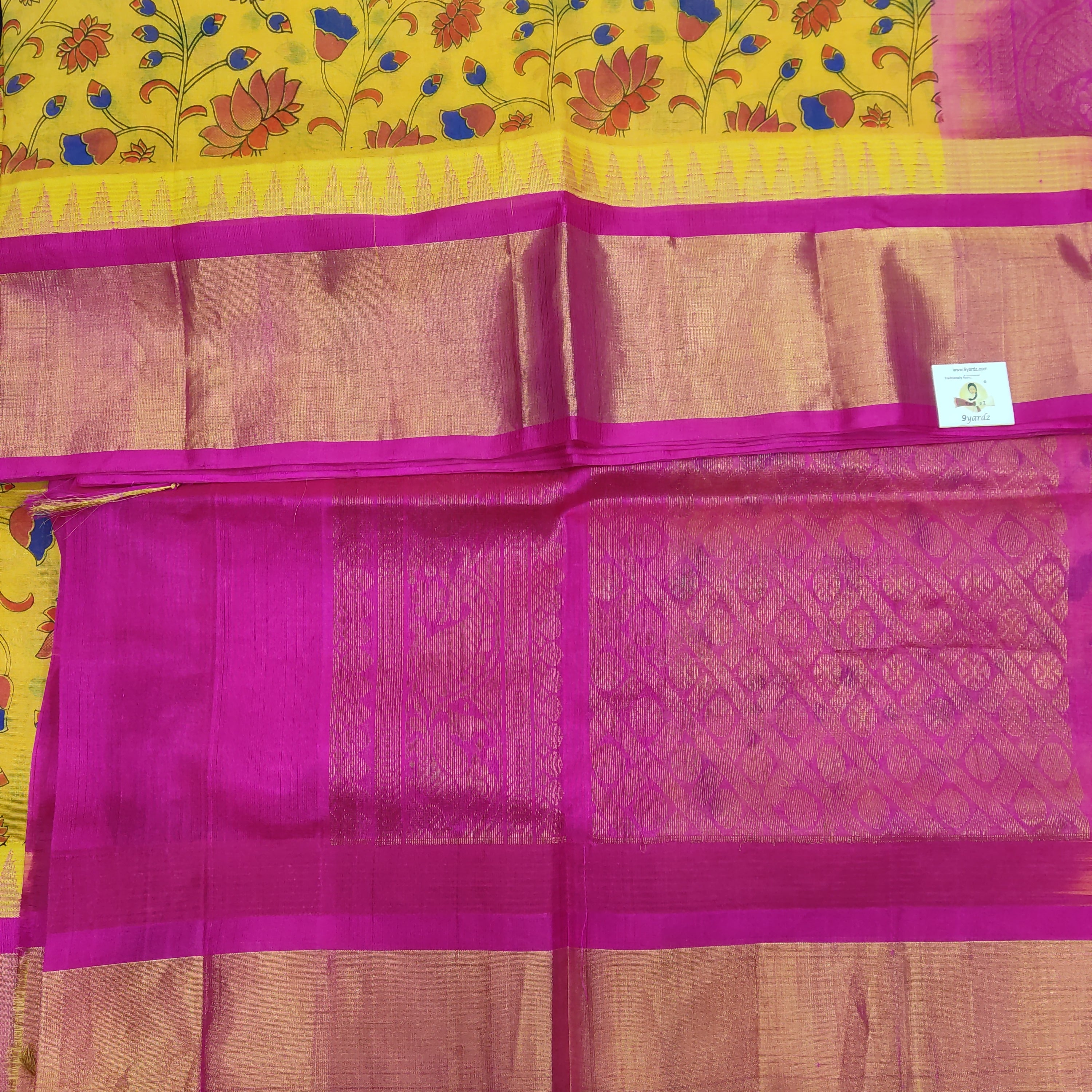 Printed Pure Silk Cotton 6Yards