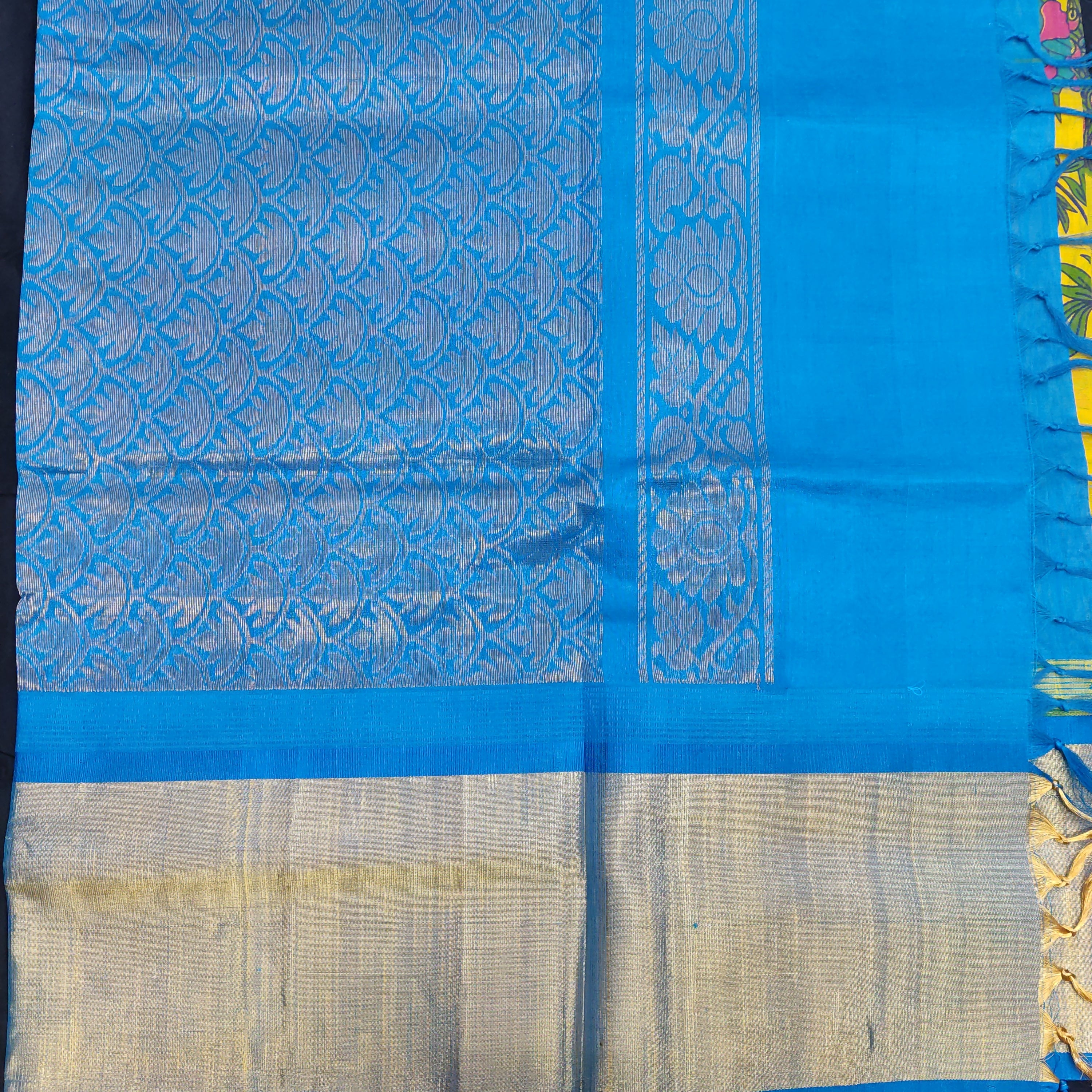 Printed Pure Silk Cotton 6Yards