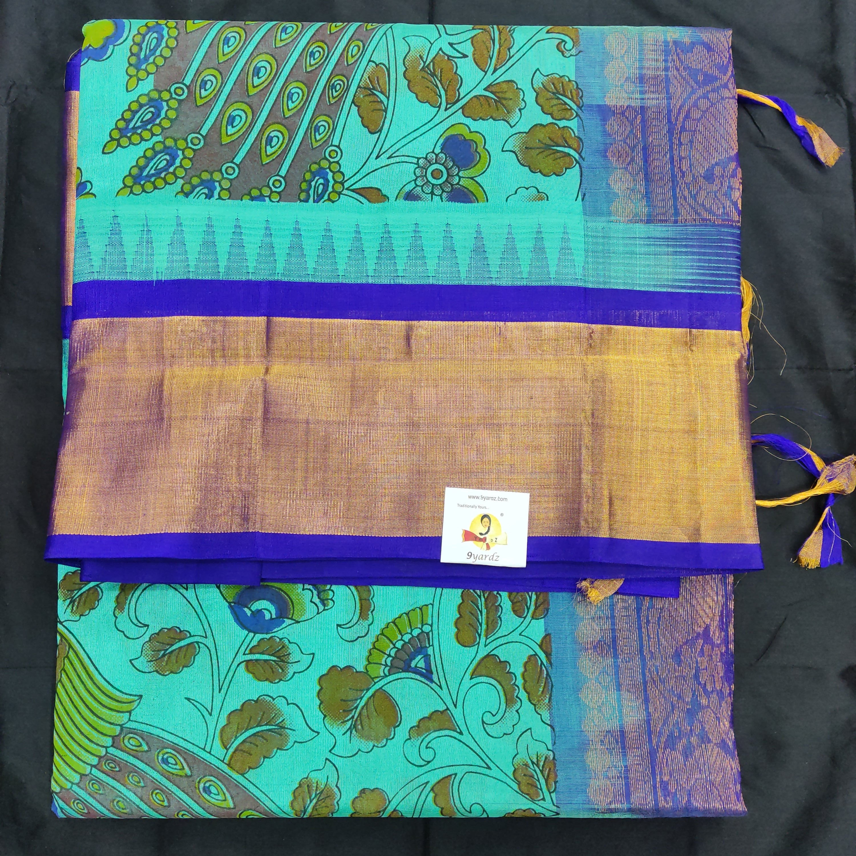 Printed Pure Silk Cotton 6Yards