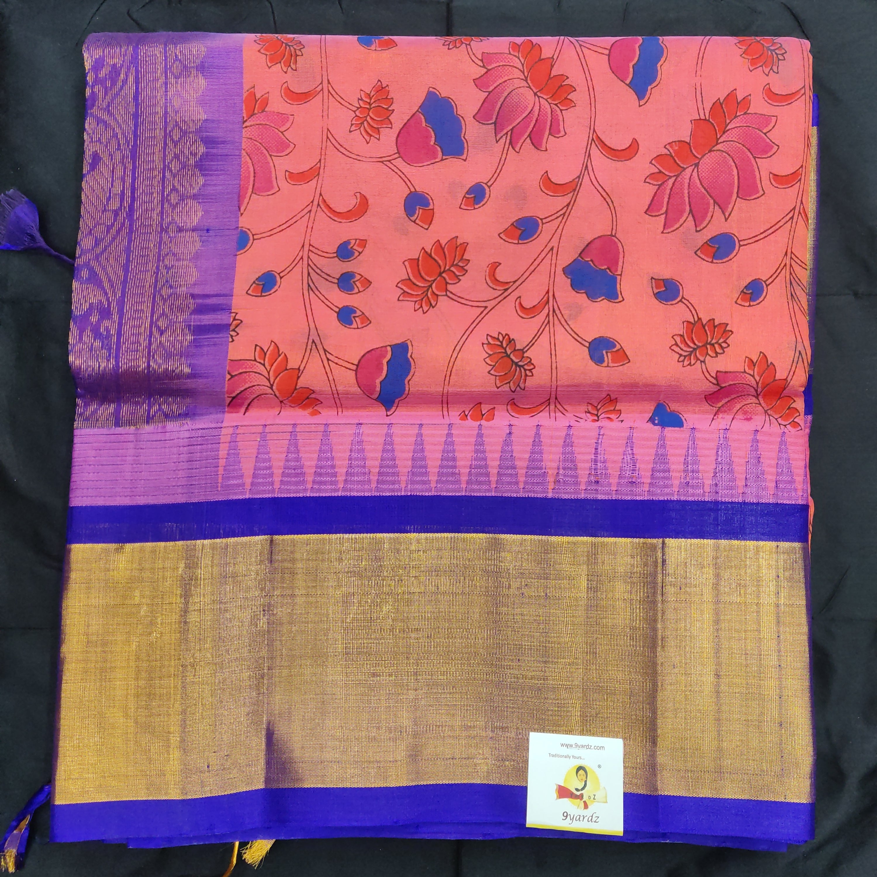 Printed Pure Silk Cotton 6Yards