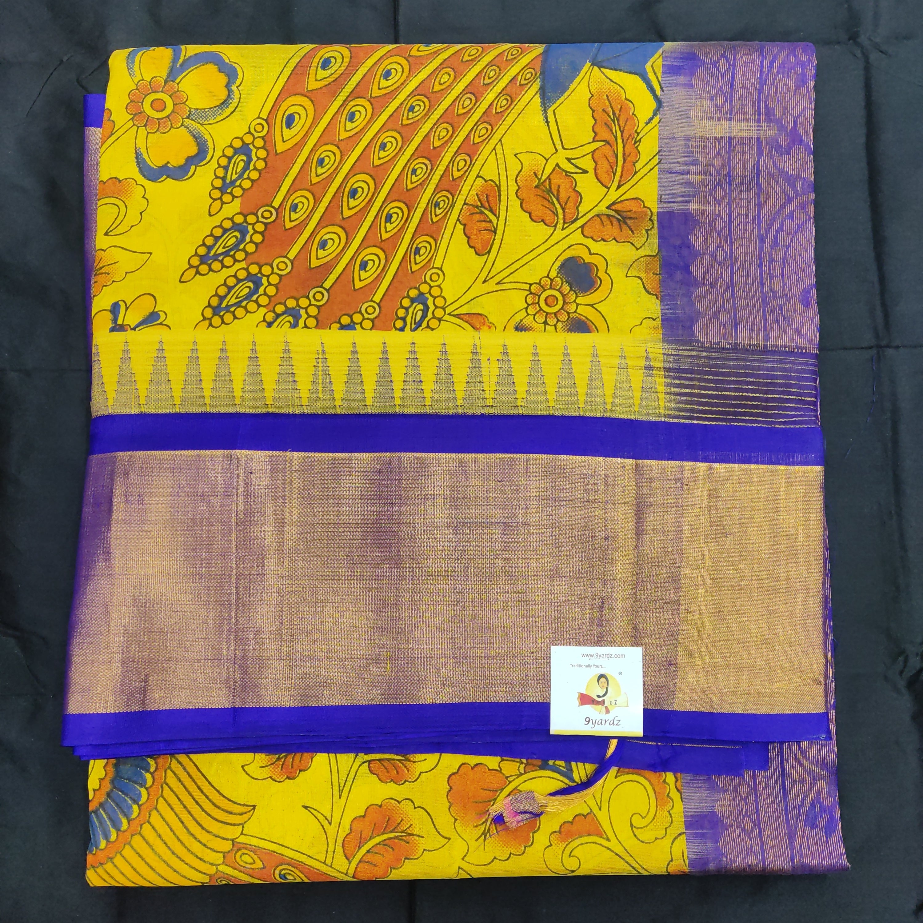 Printed Pure Silk Cotton 6Yards
