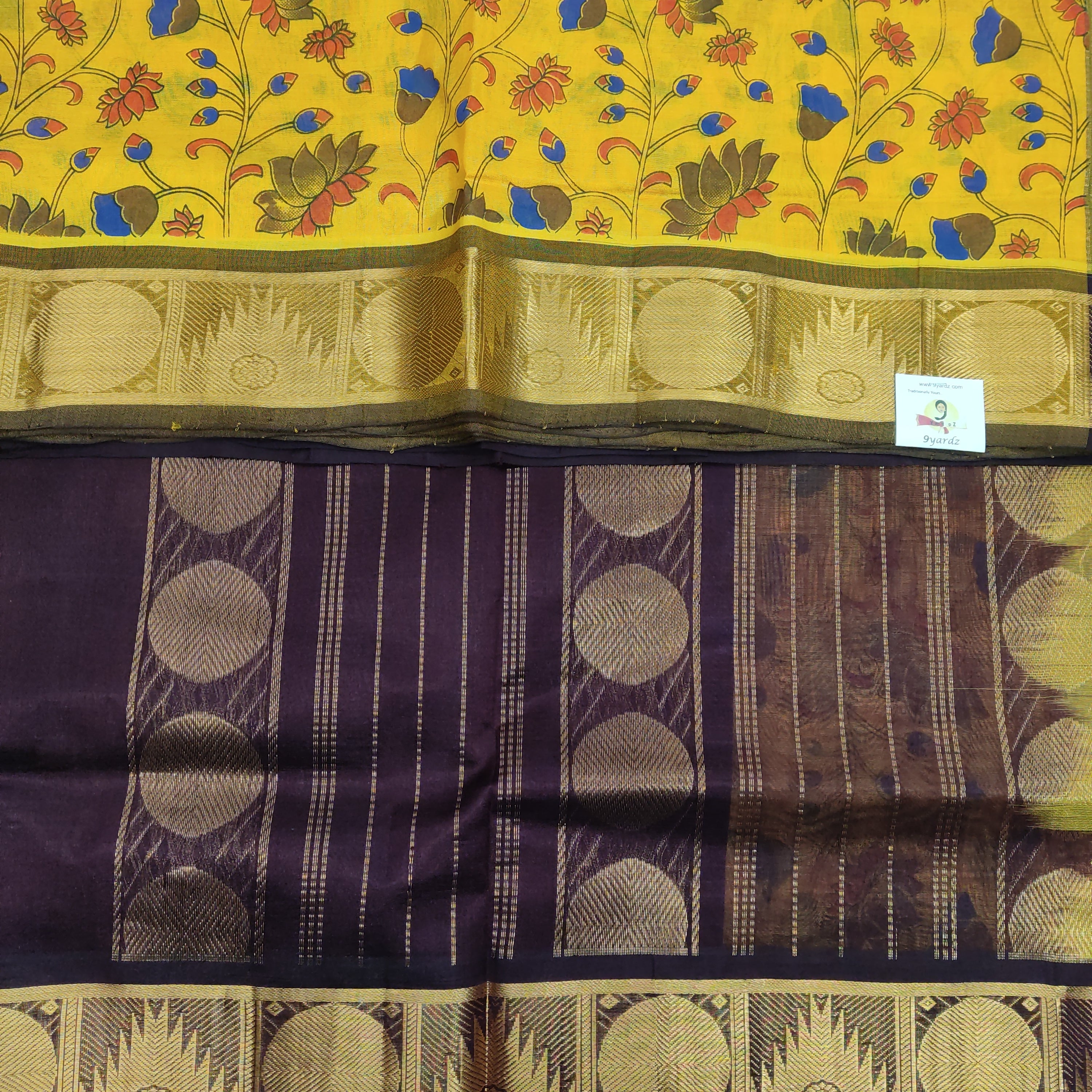 Printed Pure Silk Cotton 6Yards