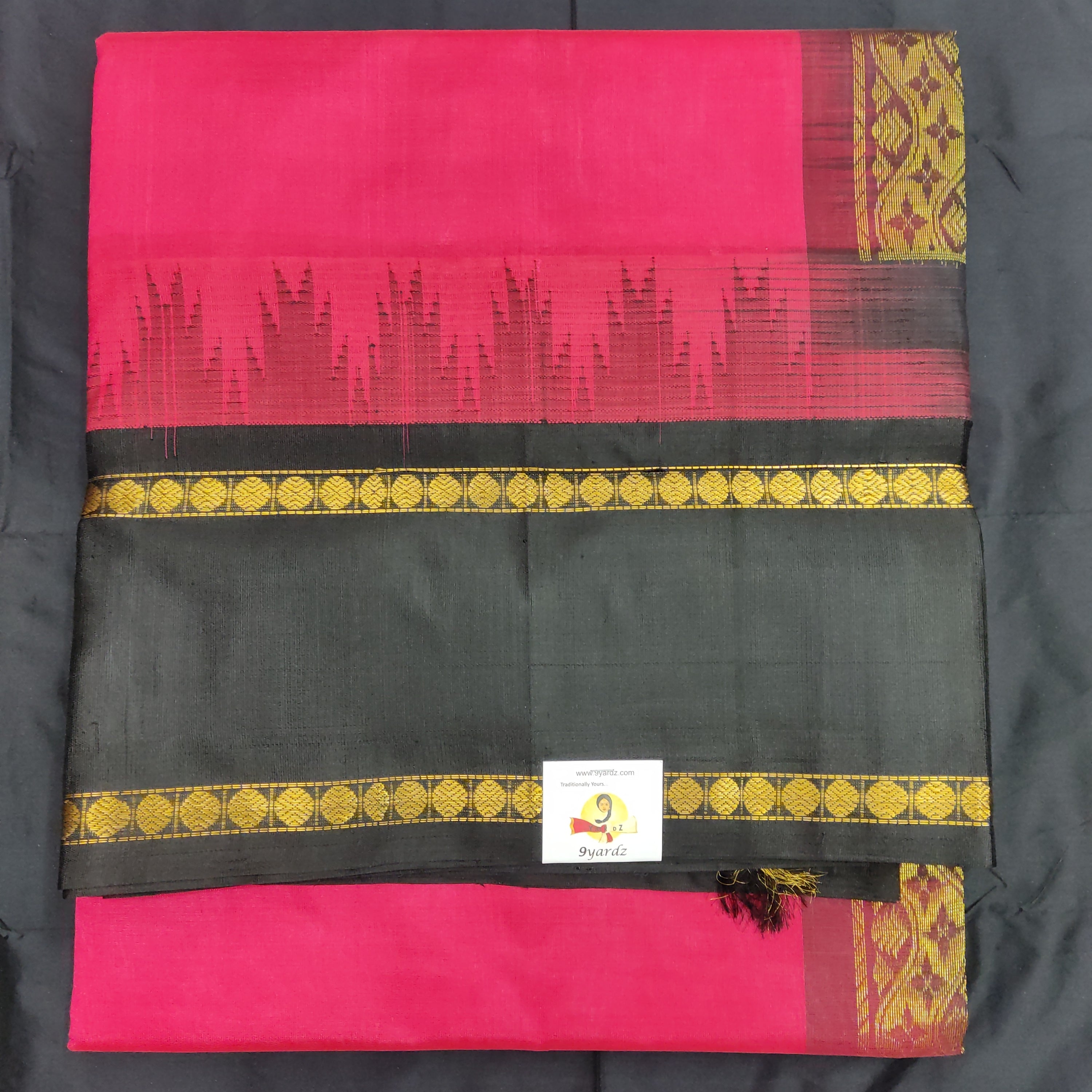 Pure Silk Cotton 6Yards Retta Pett