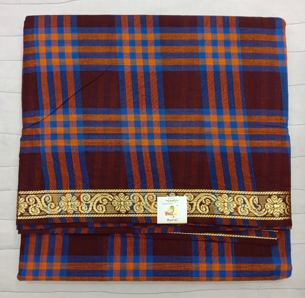 Chettinadu / Karaikudi cotton 10.5 yards madisar
