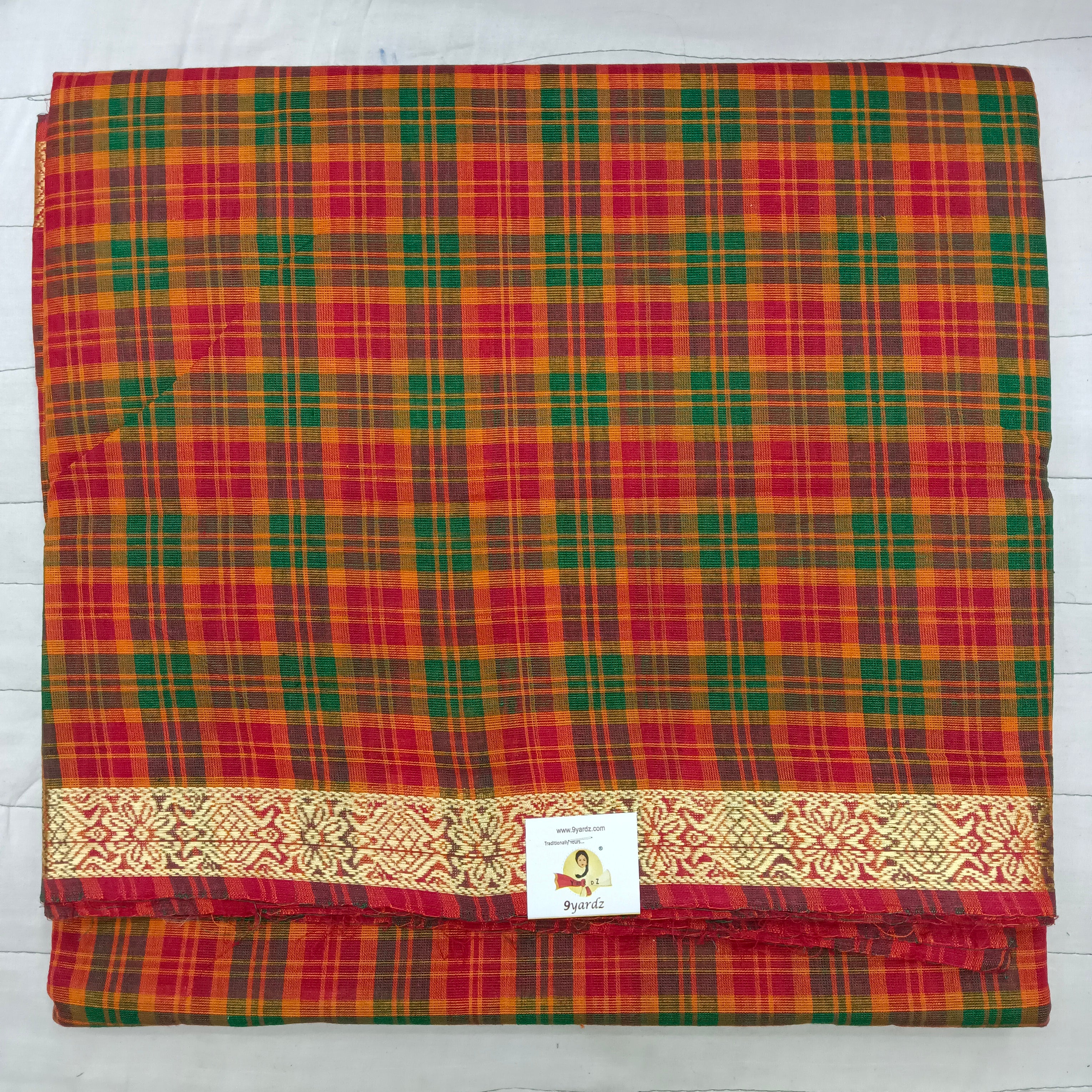 Chettinadu / Karaikudi cotton 10.5 yards madisar