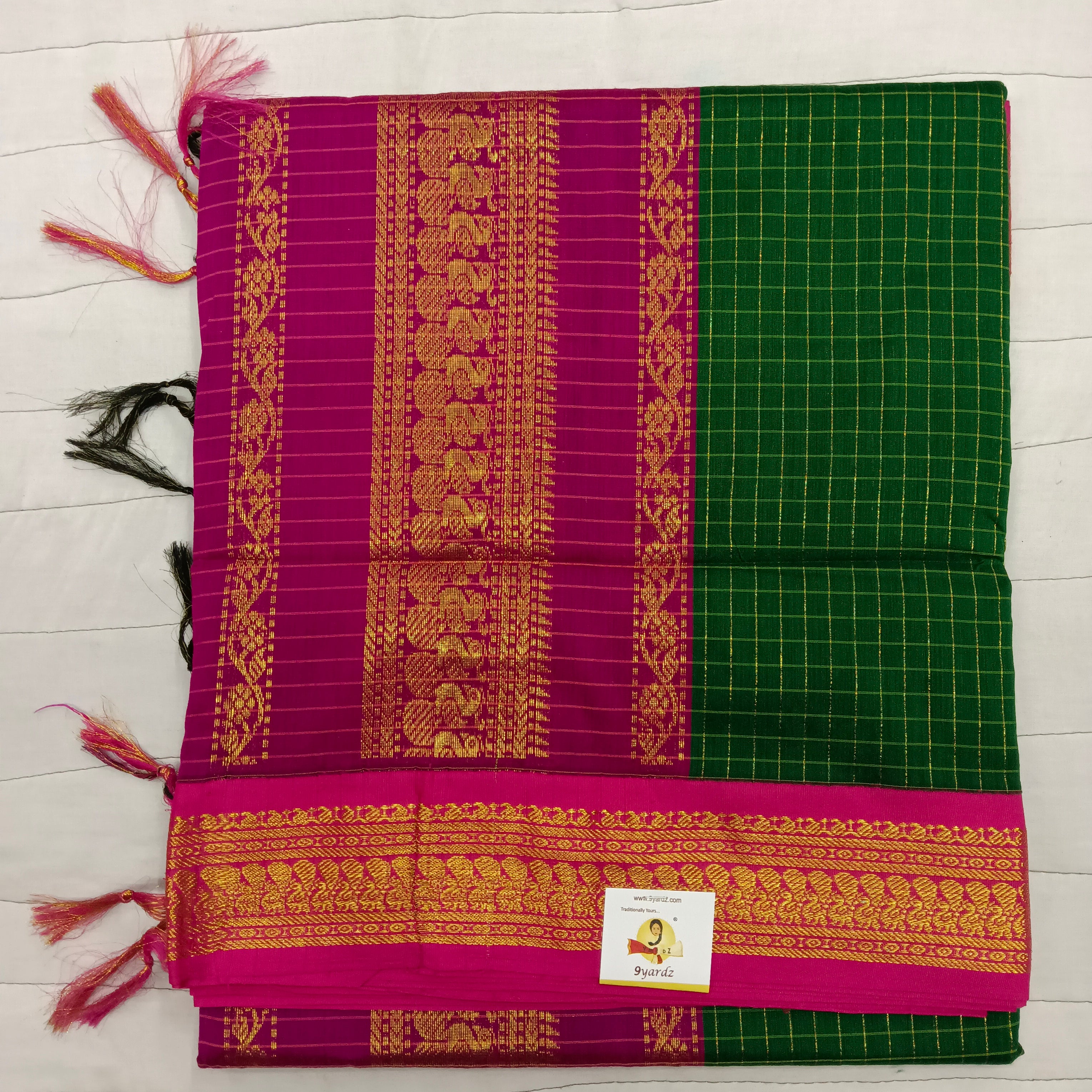 Kalyani cotton Checked 6yardz