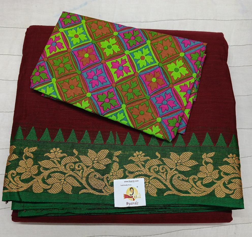 Arupukottai cotton 10 yards madisar