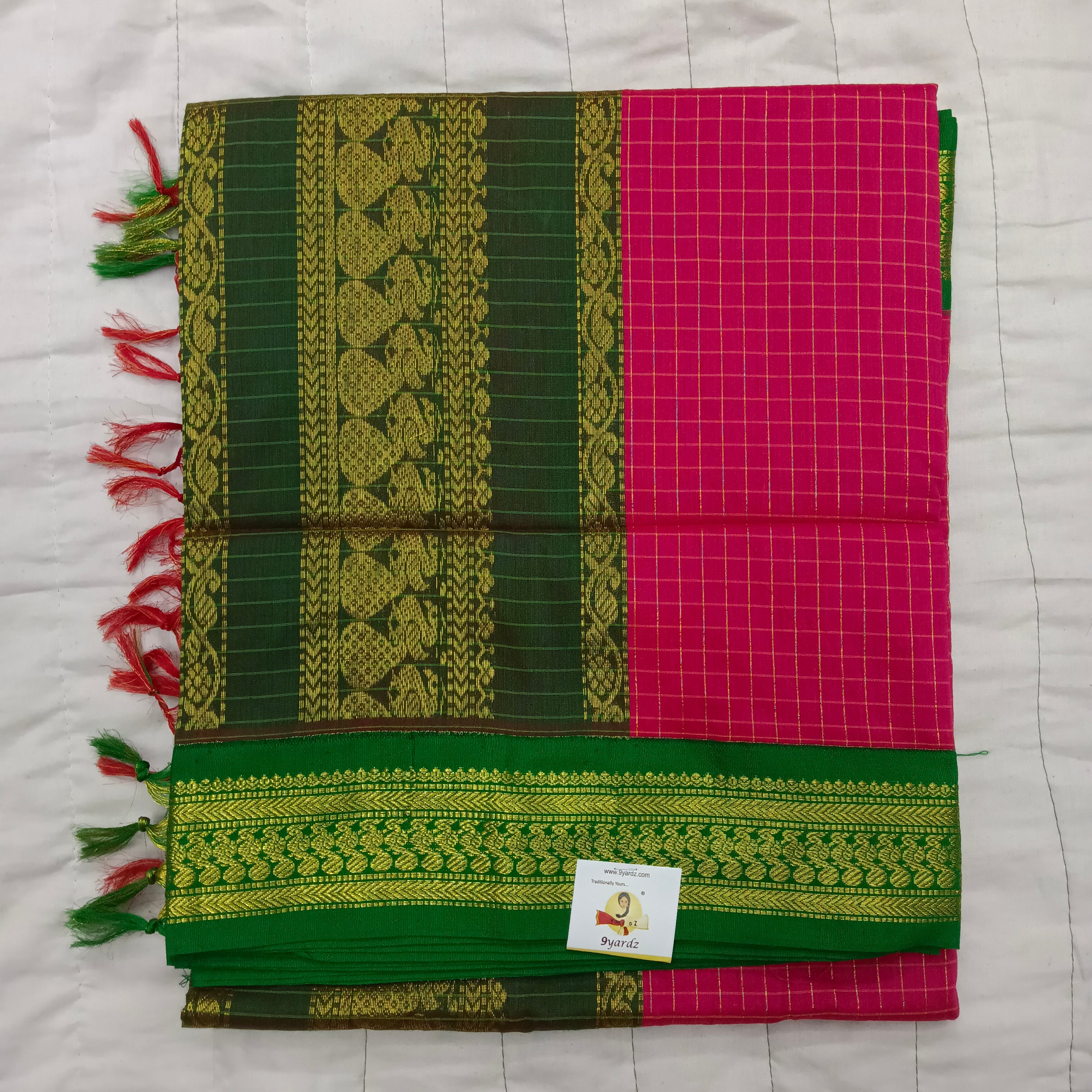 Kalyani cotton Checked 6yardz