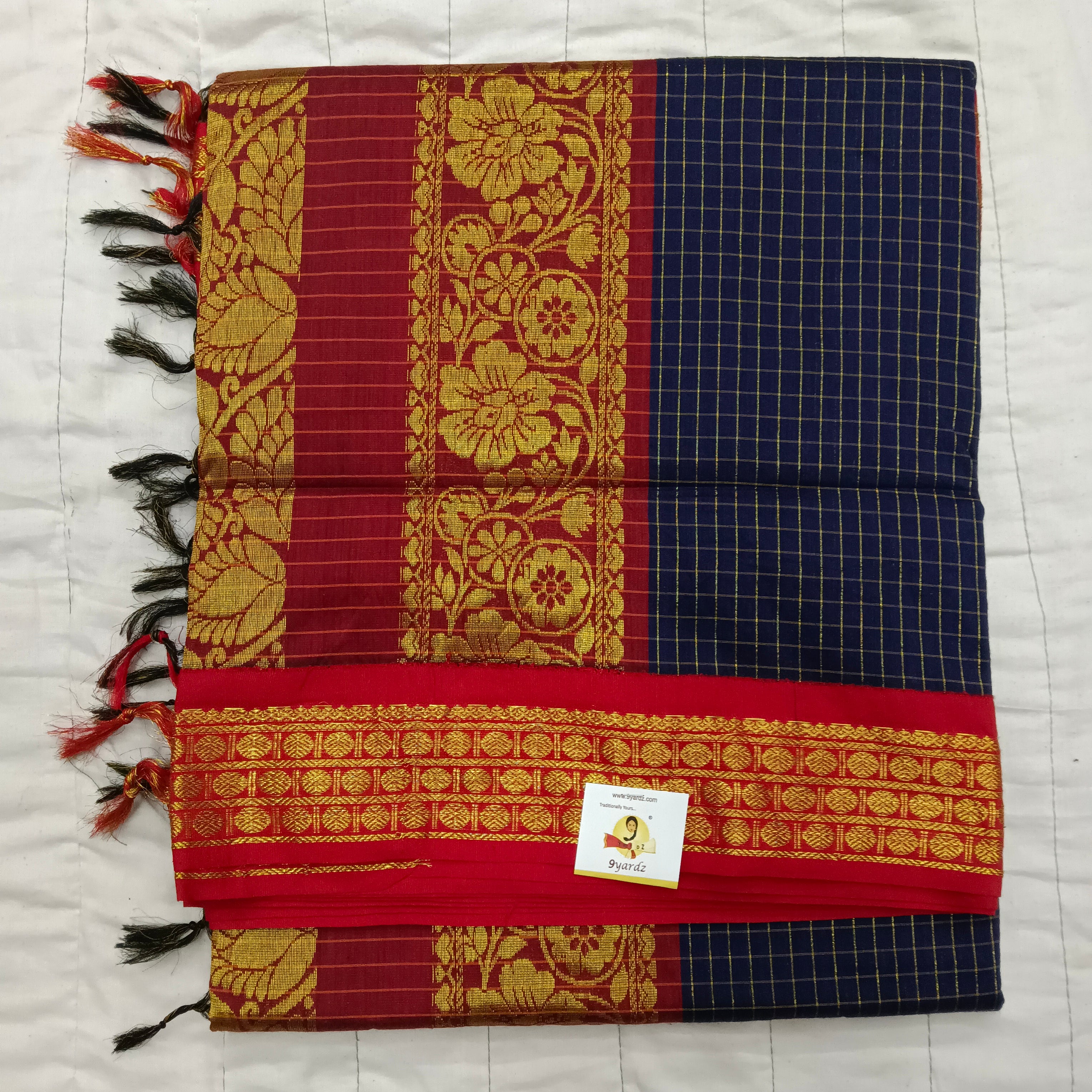 Kalyani cotton Checked 6yardz