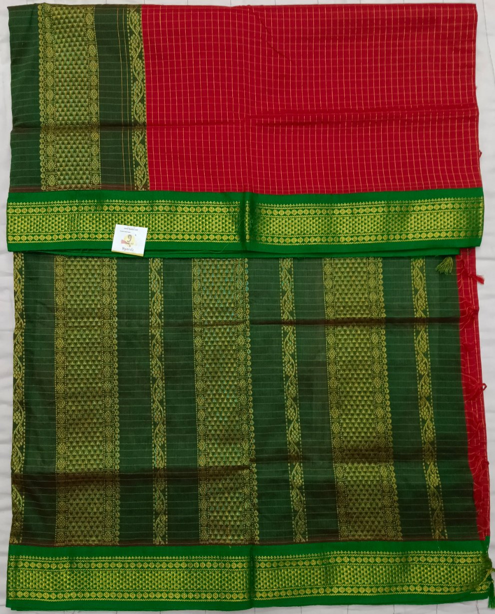 Kalyani cotton Checked 6yardz