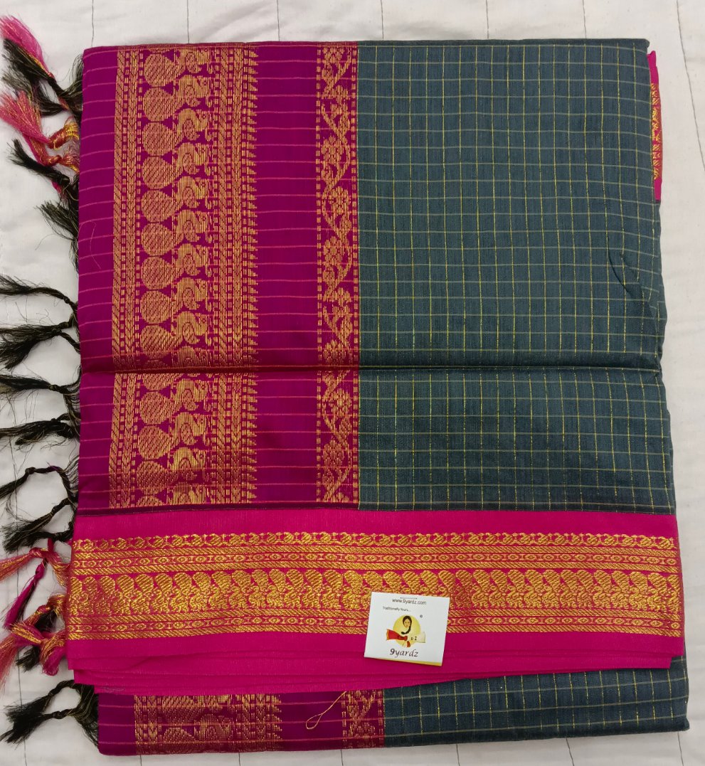 Kalyani cotton Checked 6yardz