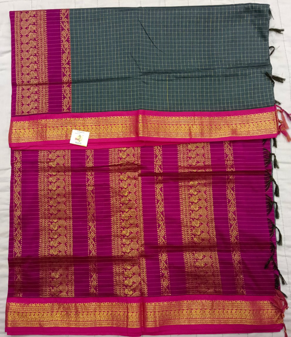 Kalyani cotton Checked 6yardz