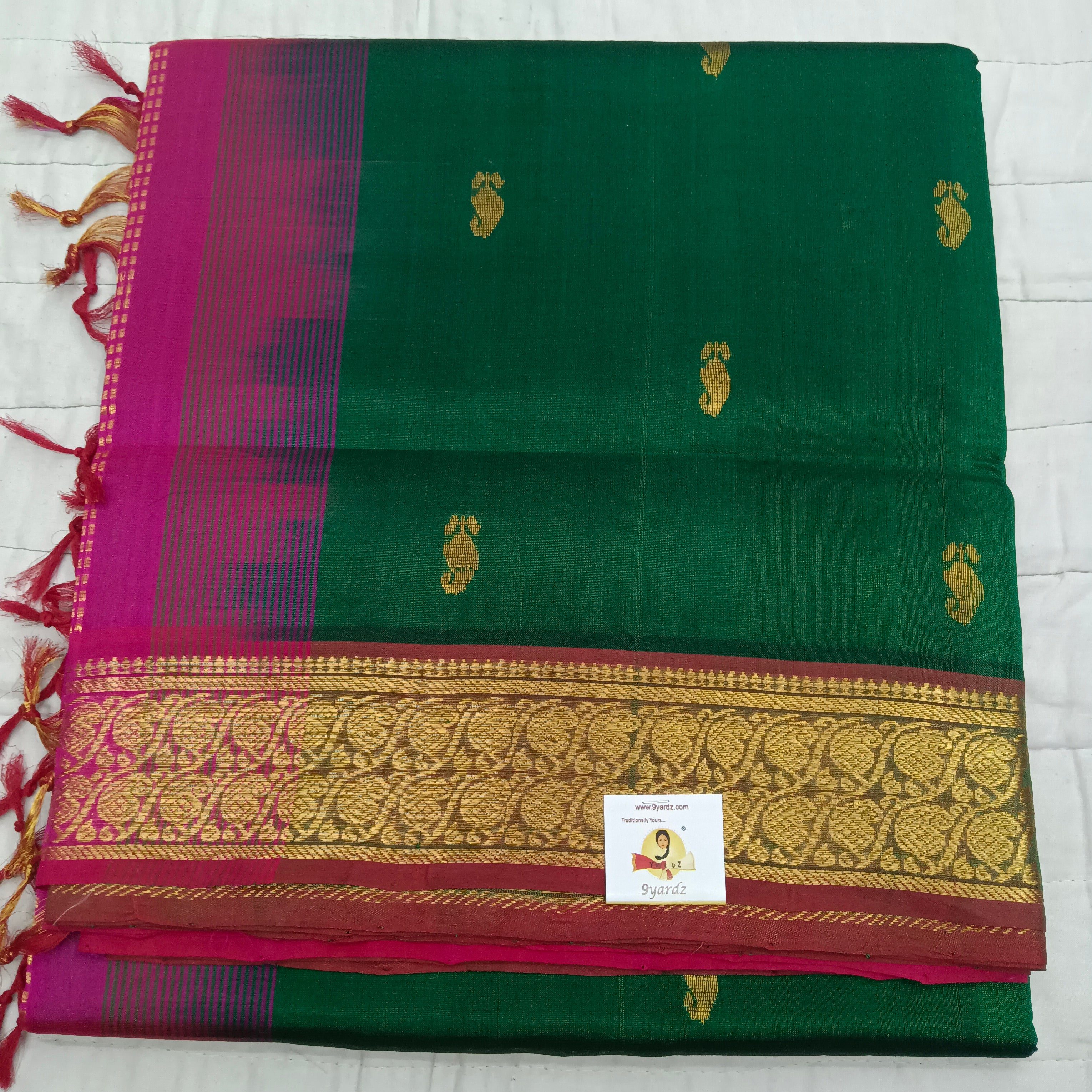 Pure silk cotton with butta