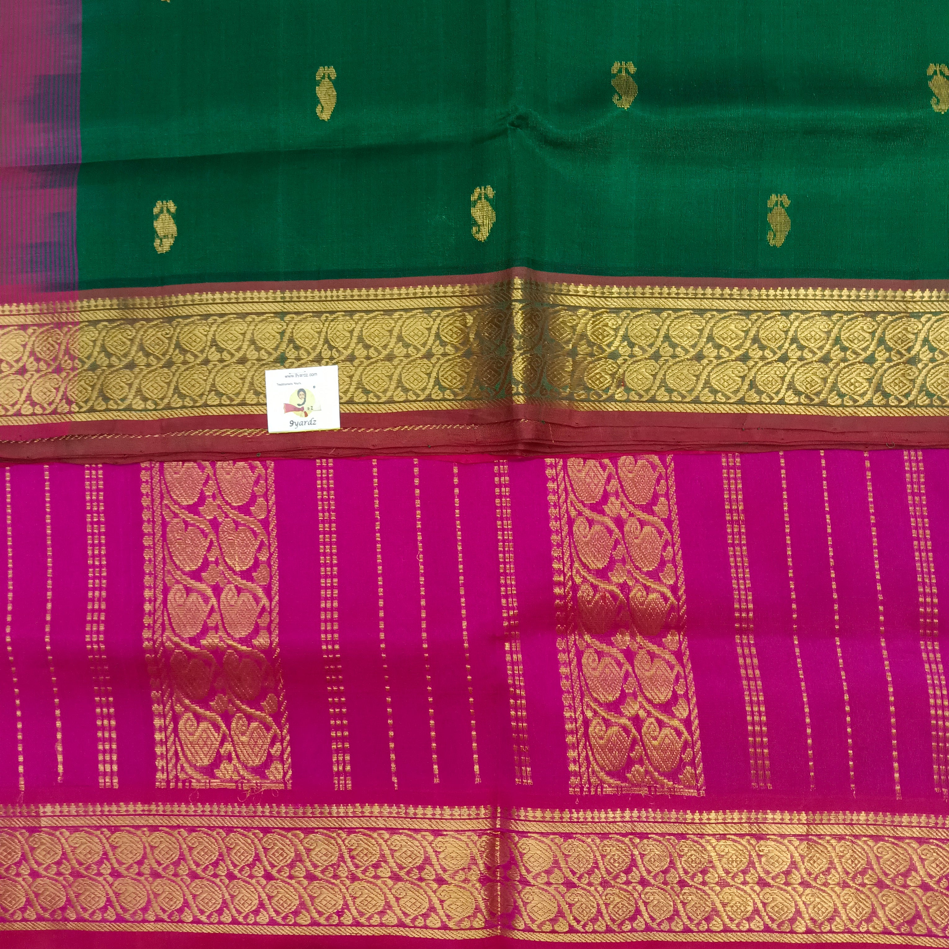 Pure silk cotton with butta