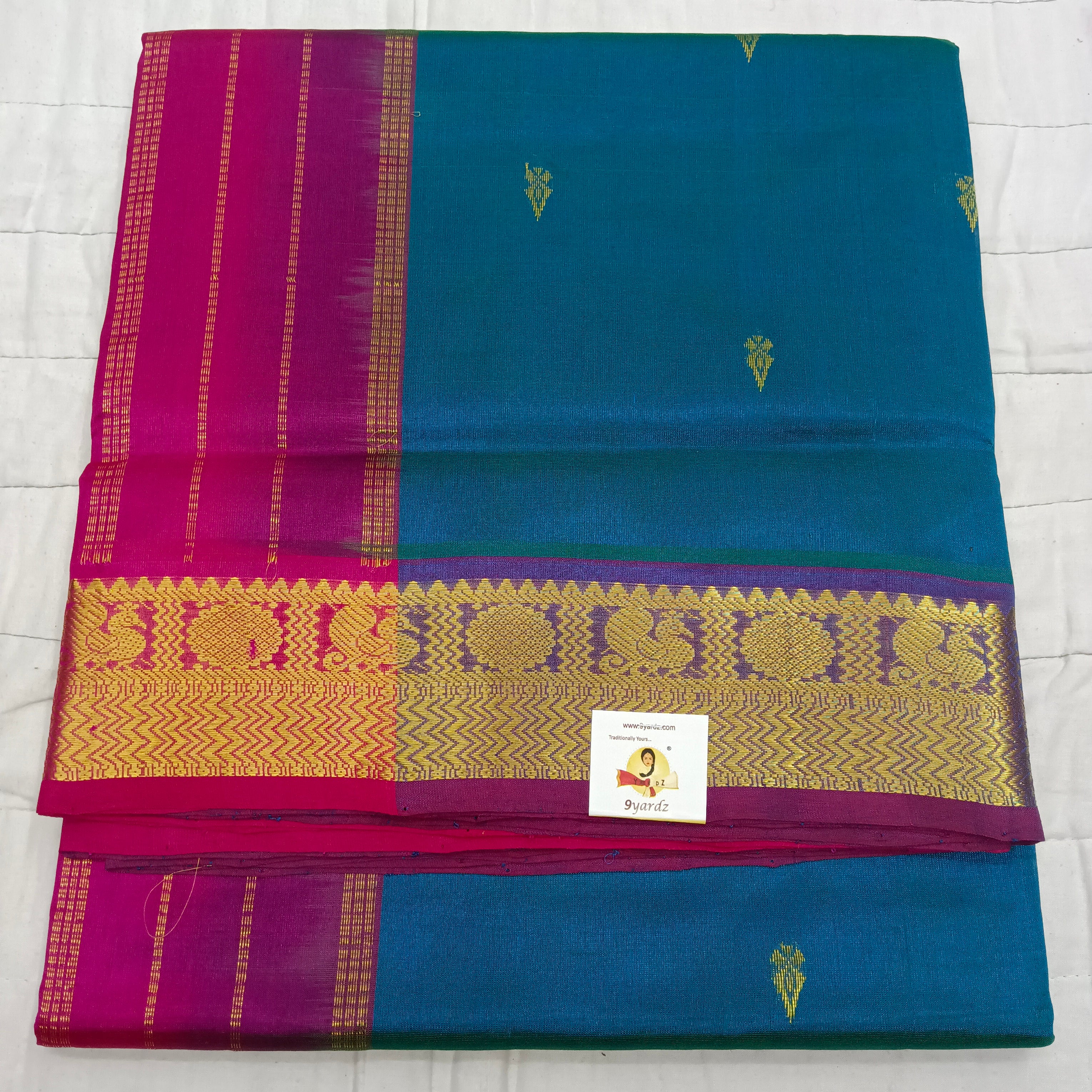 Pure silk cotton with butta