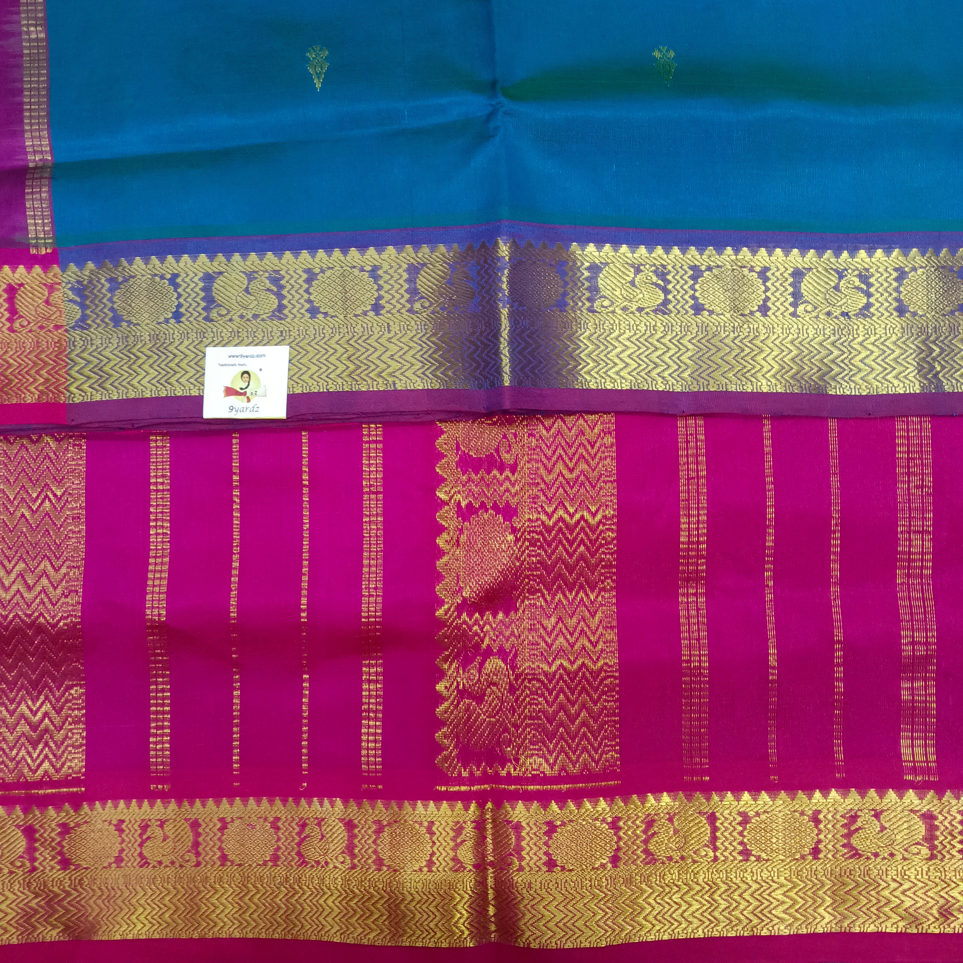 Pure silk cotton with butta