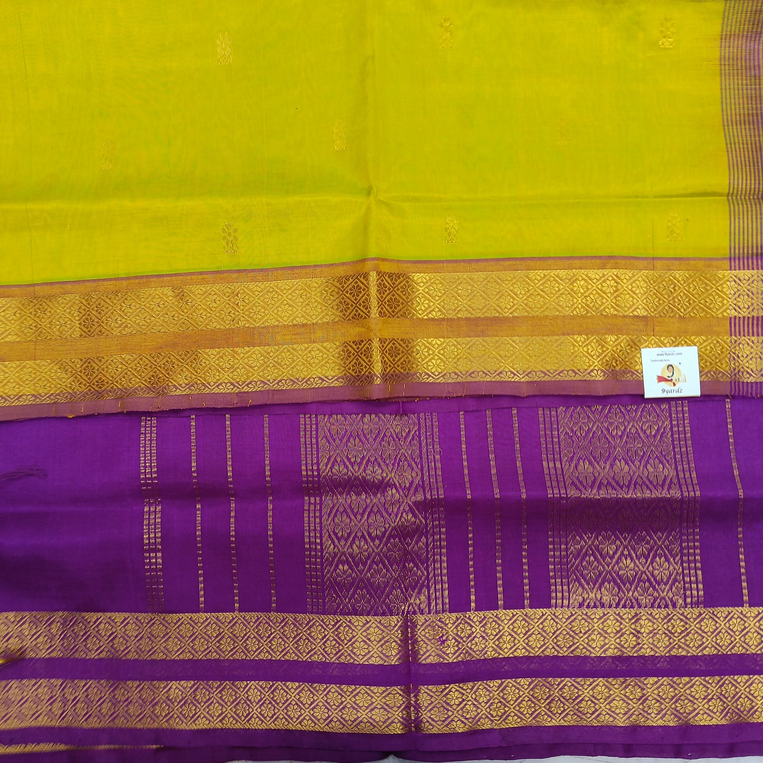 Pure silk cotton with butta