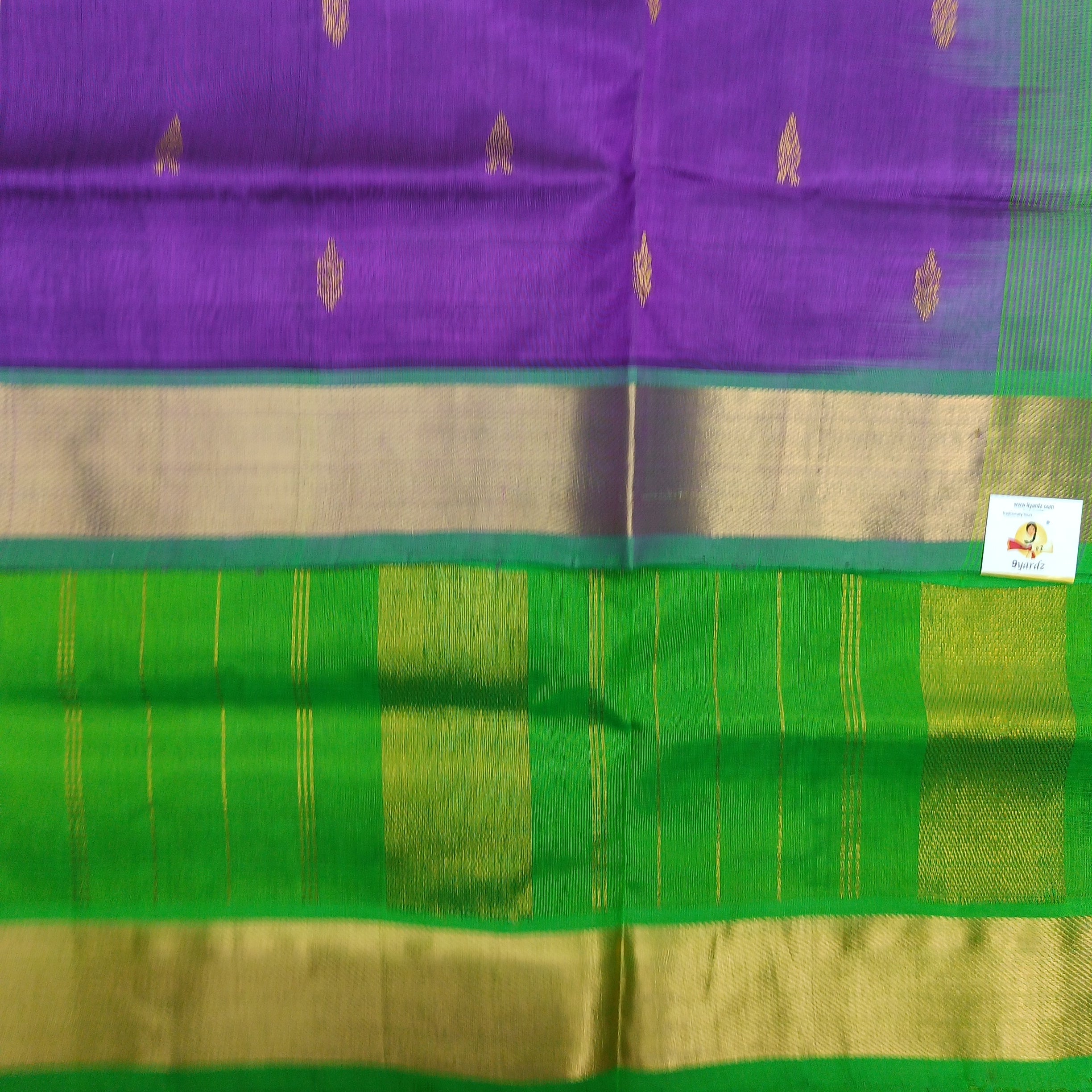 Pure silk cotton with butta