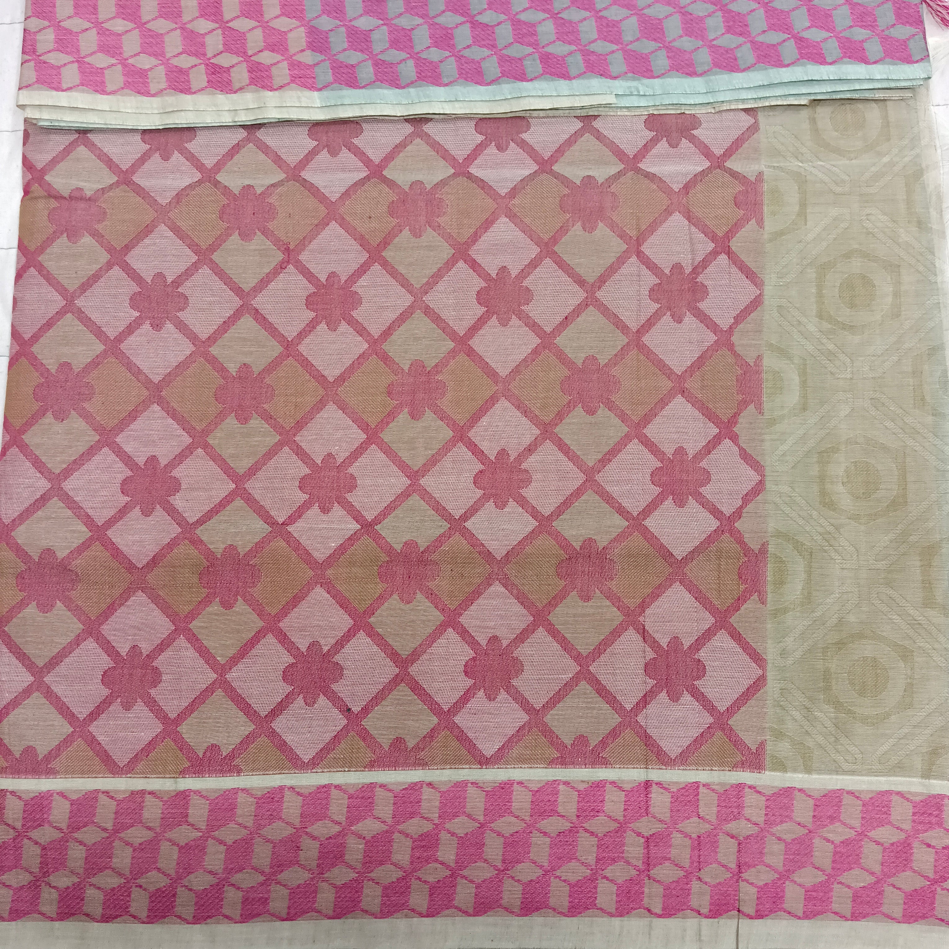 Rich Cotton Embossed sarees