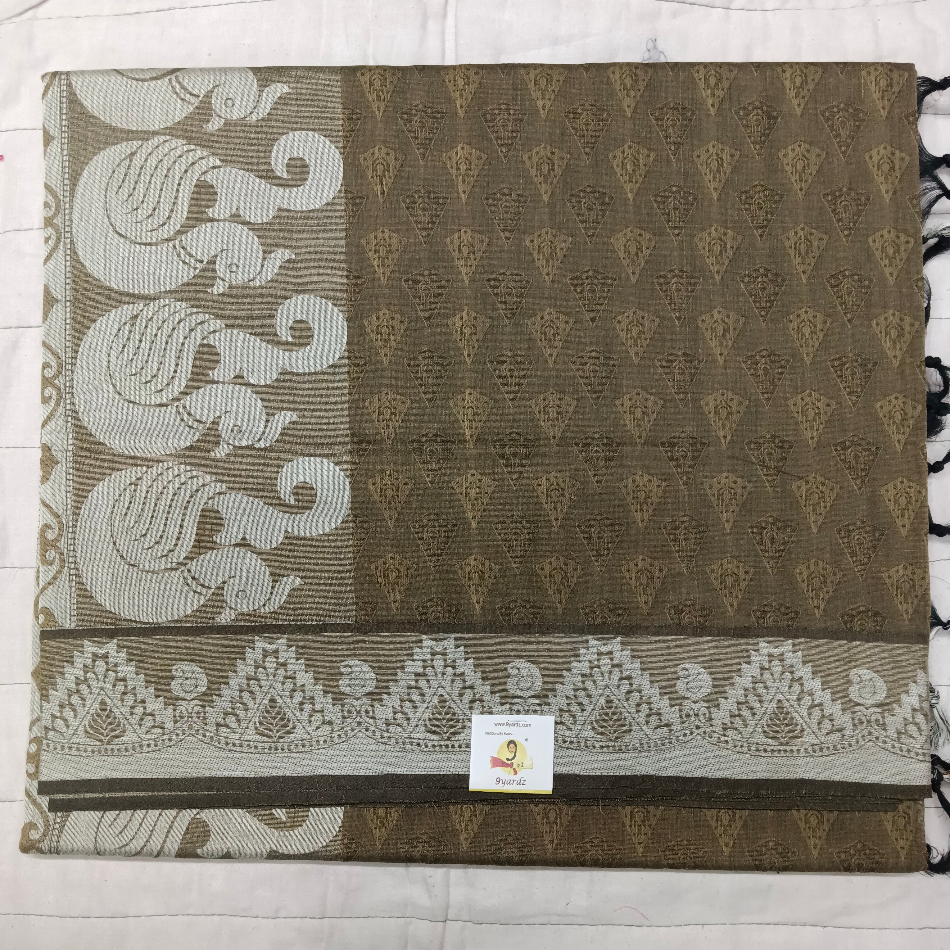 Rich Cotton Embossed sarees