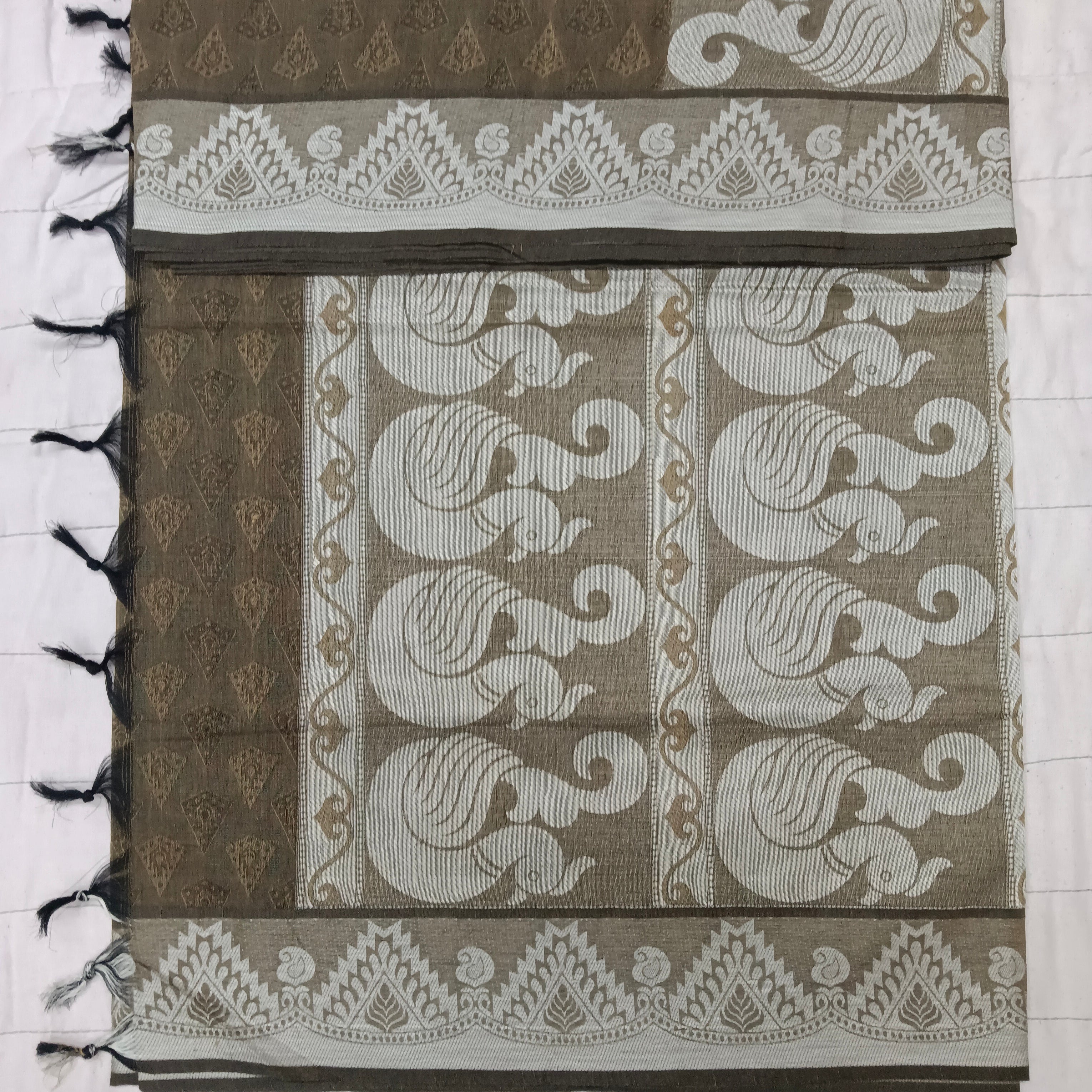 Rich Cotton Embossed sarees