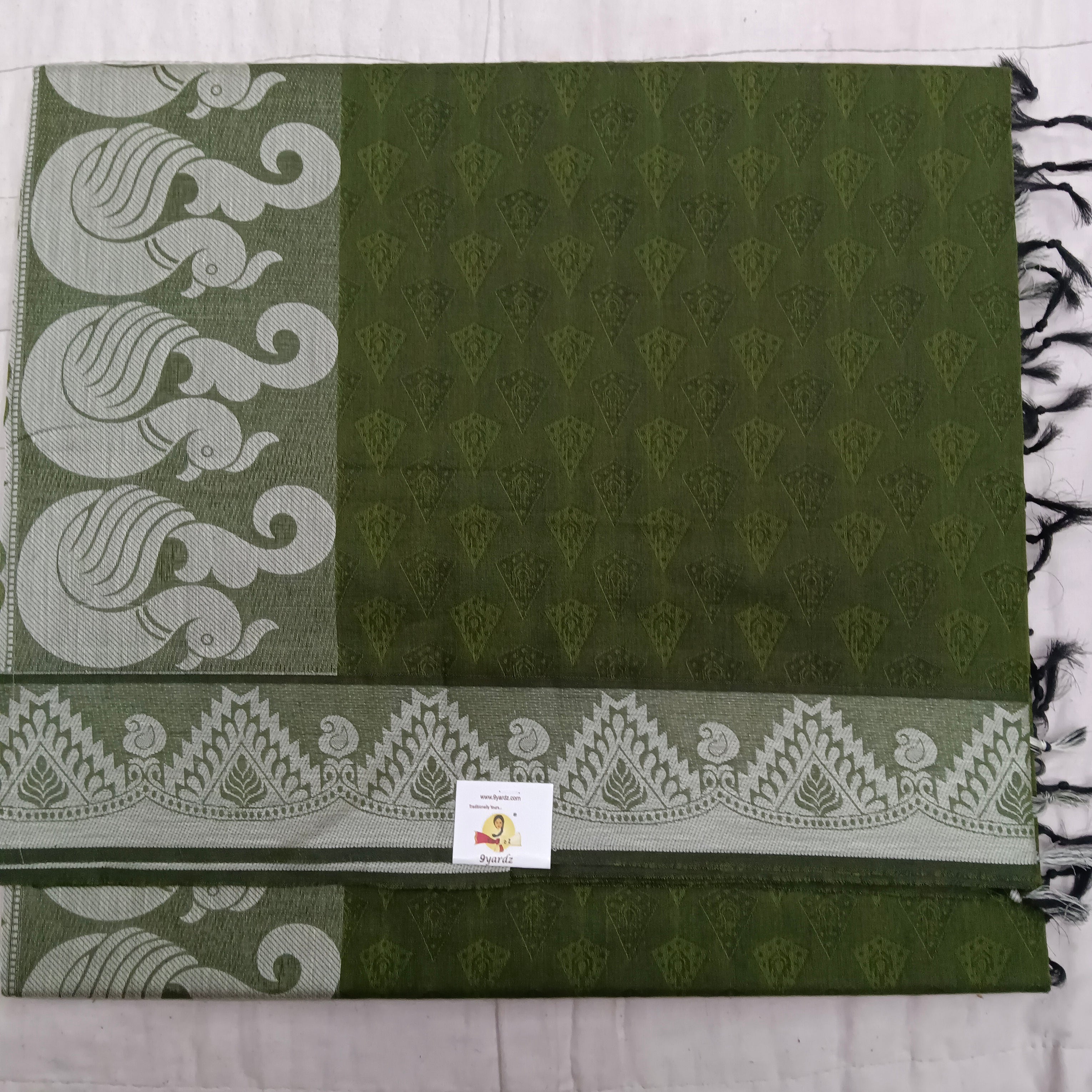 Rich Cotton Embossed sarees