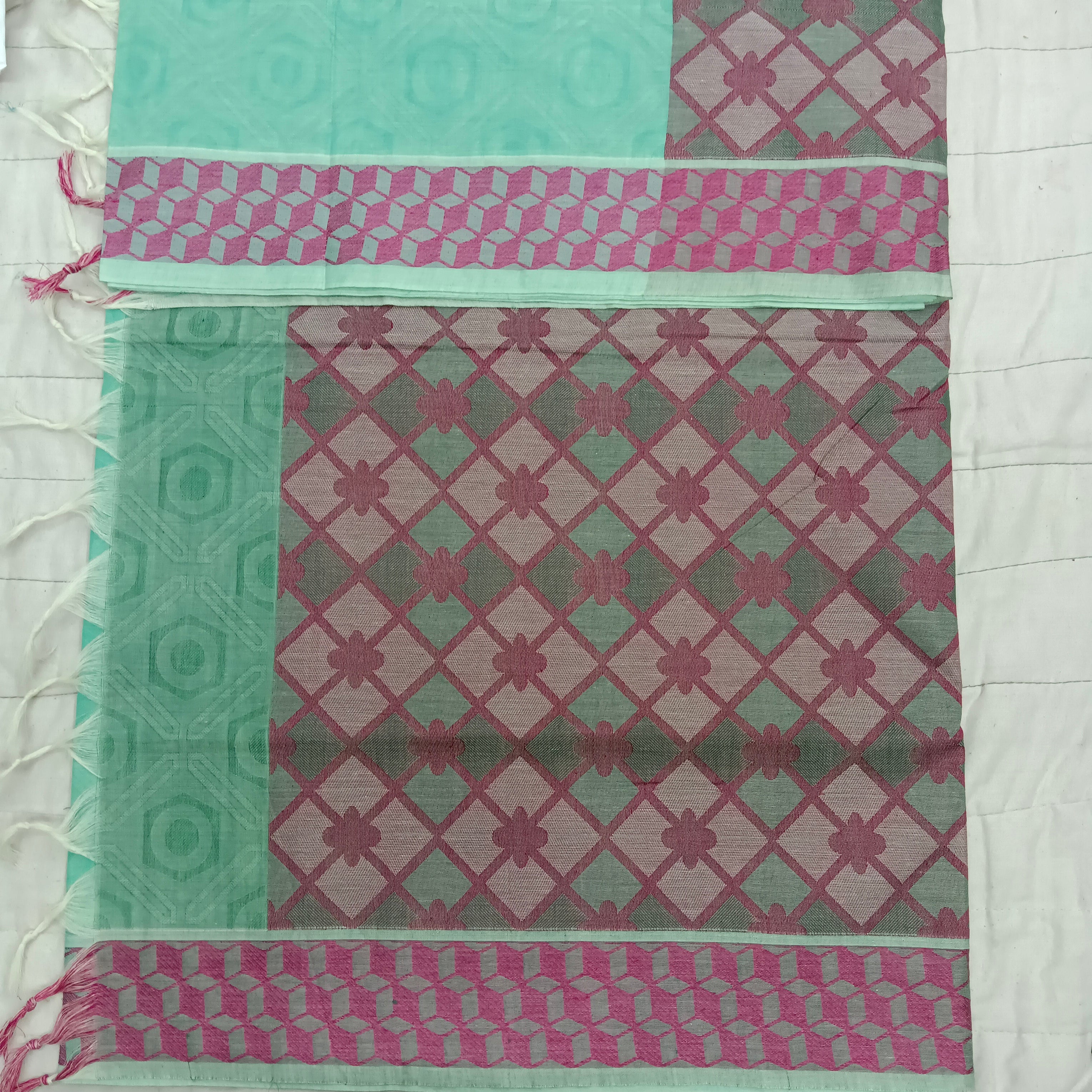 Rich Cotton Embossed sarees