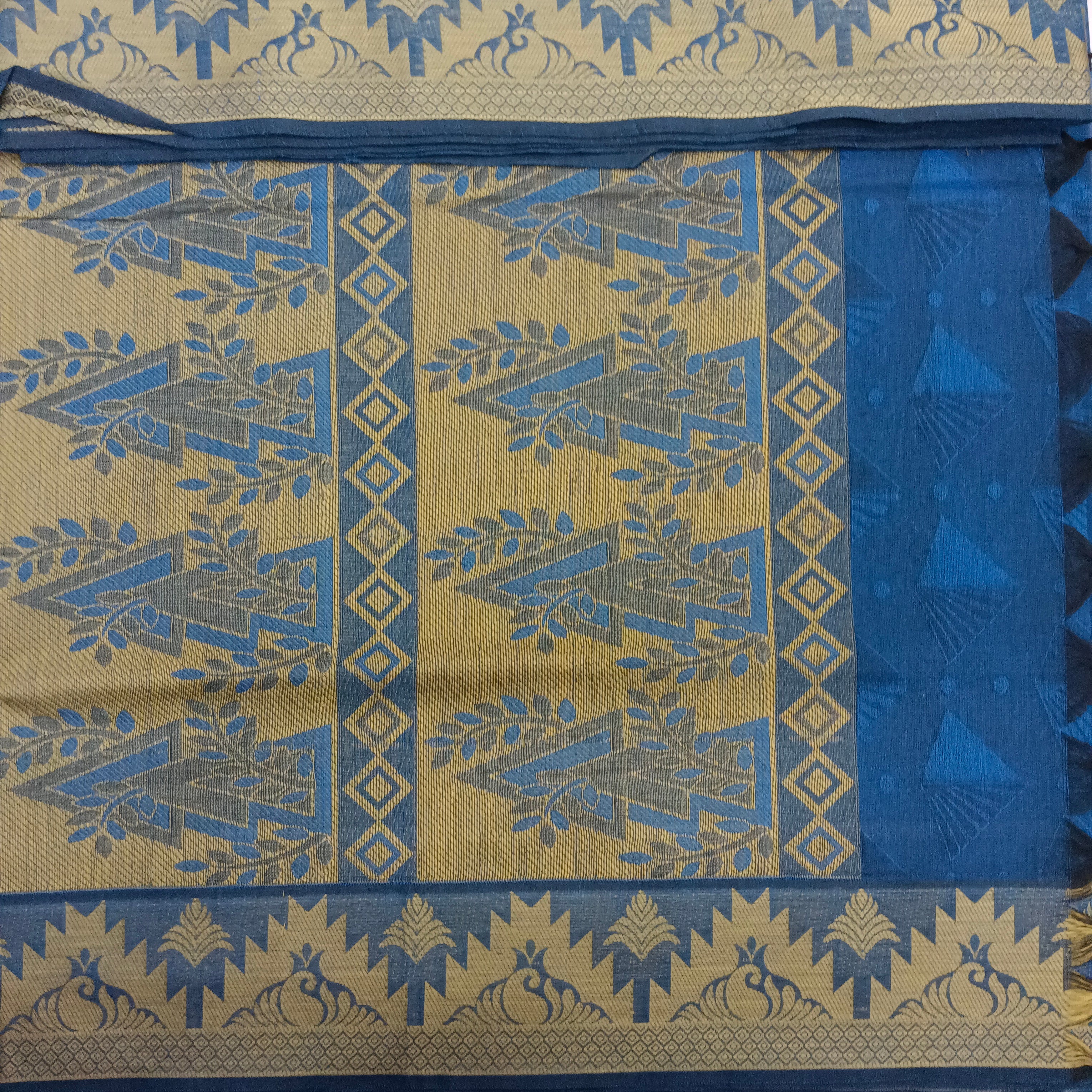 Rich Cotton Embossed sarees