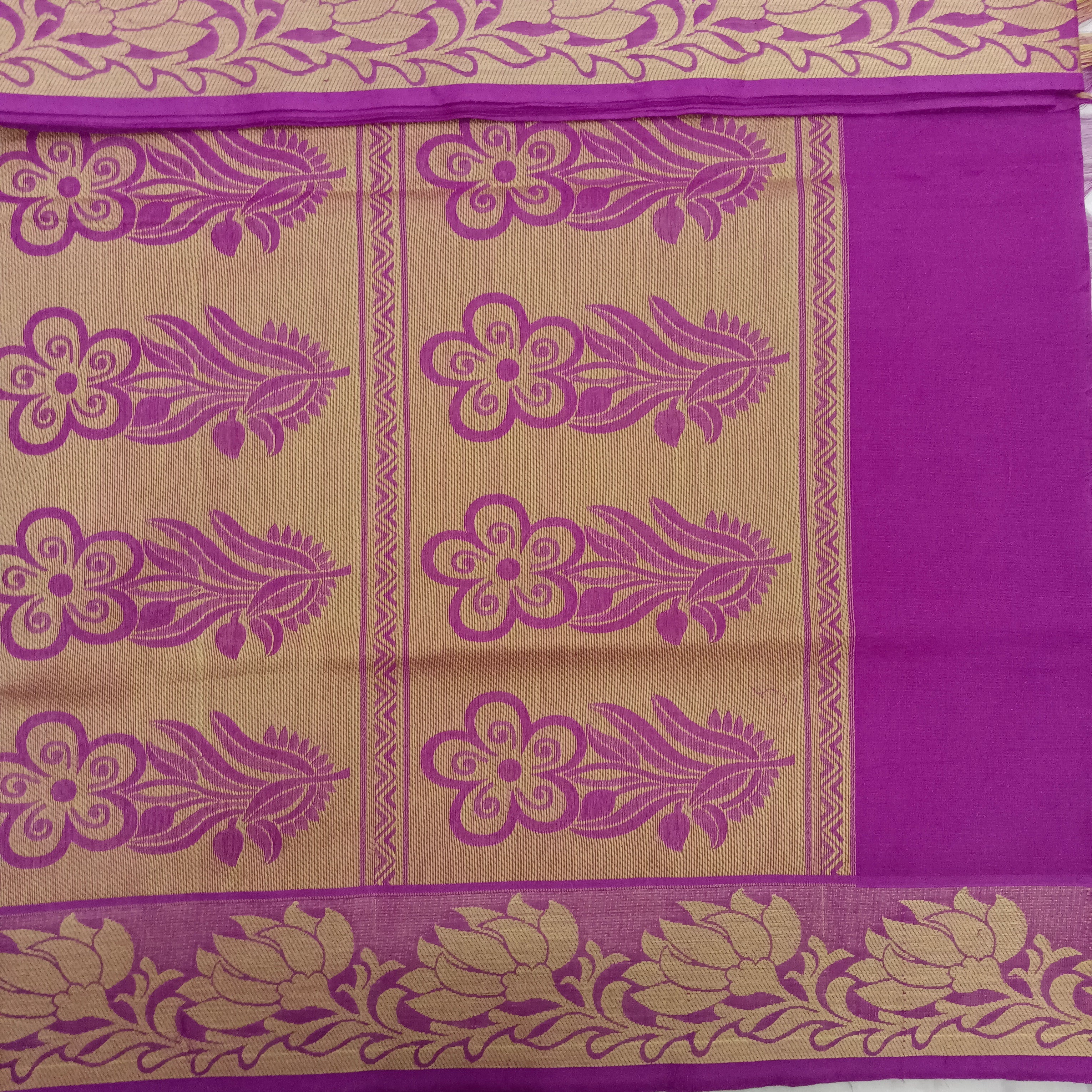 Rich Cotton Embossed sarees