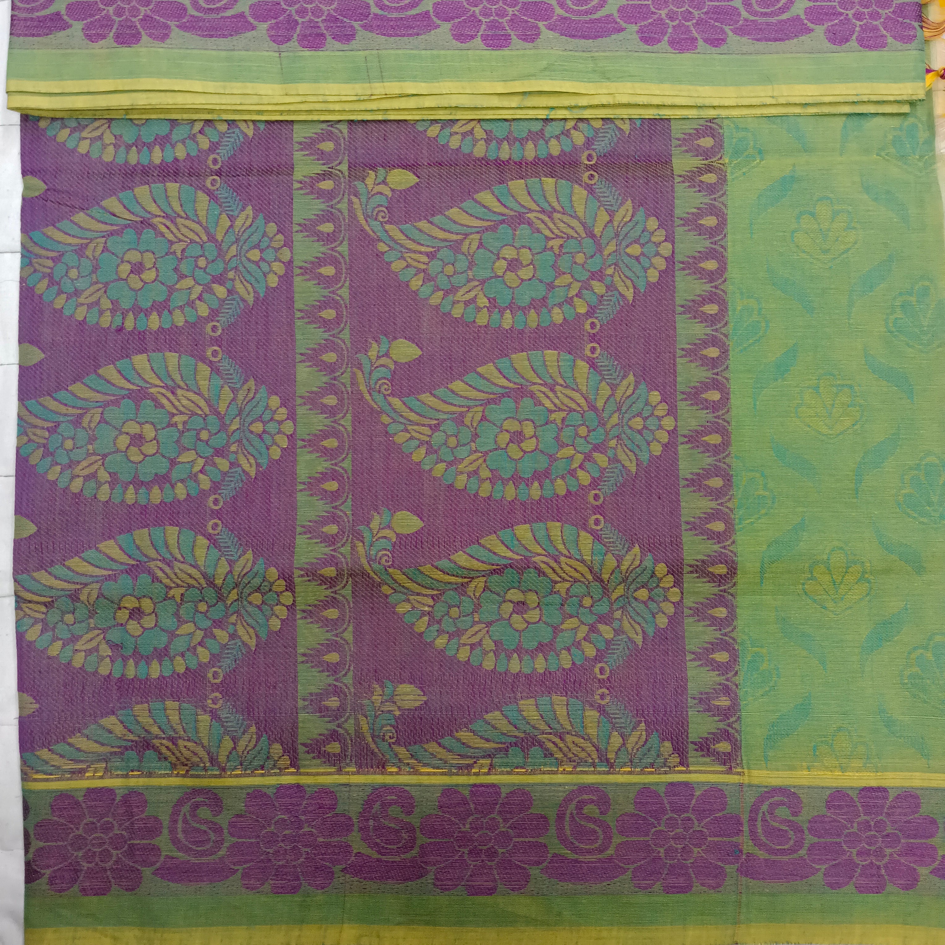 Rich Cotton Embossed sarees